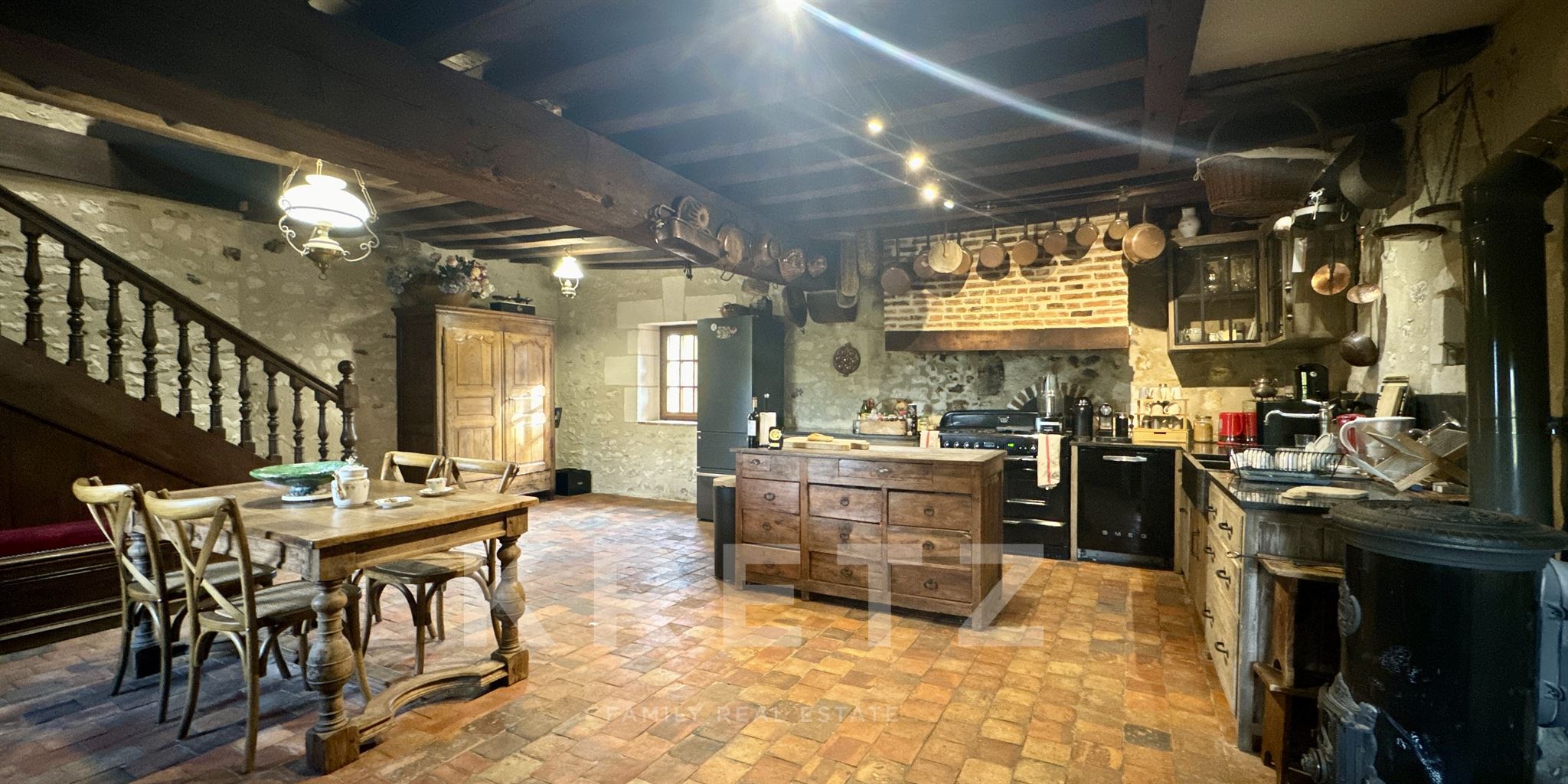 17th-century winegrower's house with panoramic view of the Loire Valley
