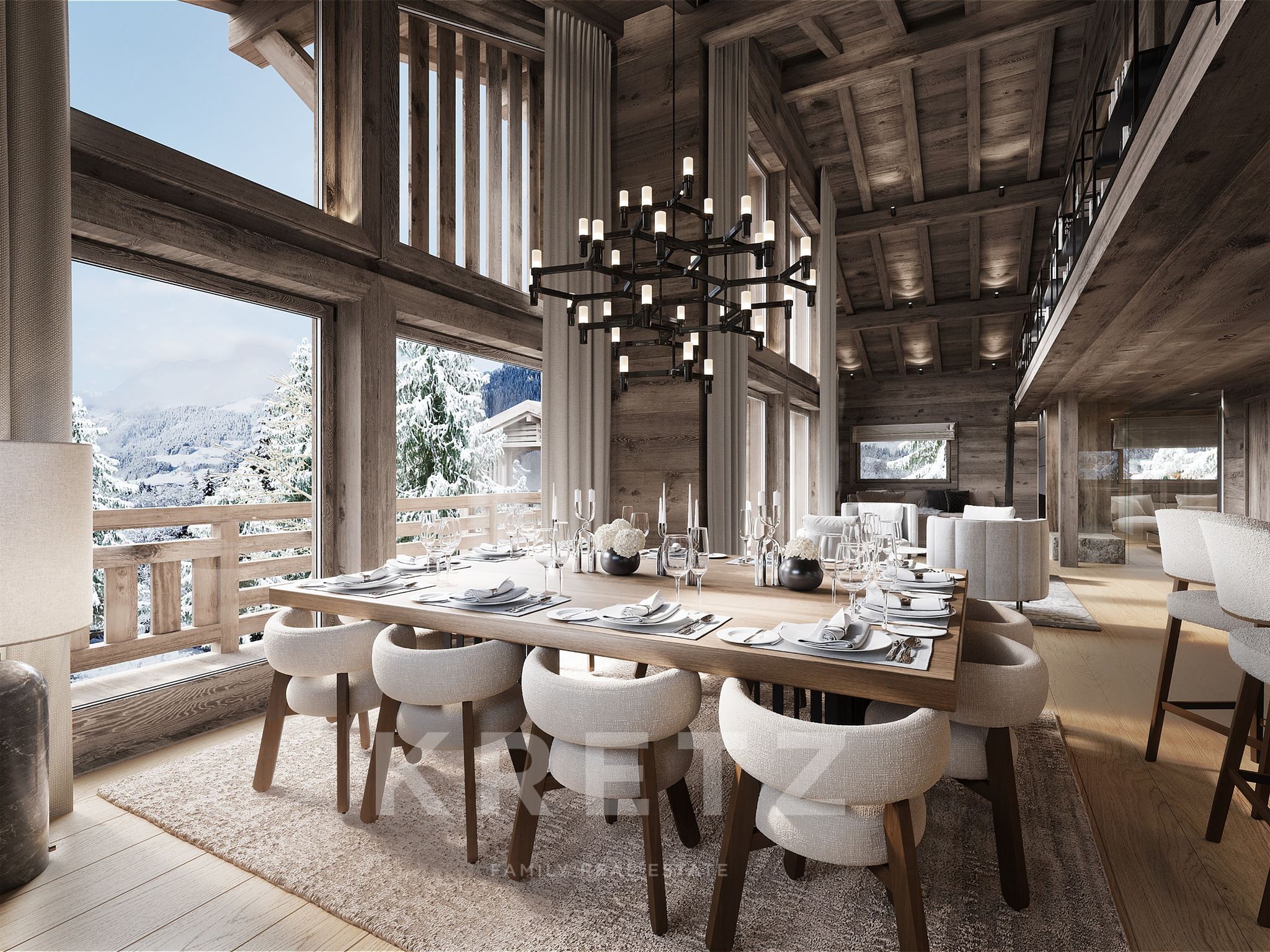 MEGÈVE - MONT D’ARBOIS — 395 sqm off-plan chalet located at the foot of the slopes and the golf cour