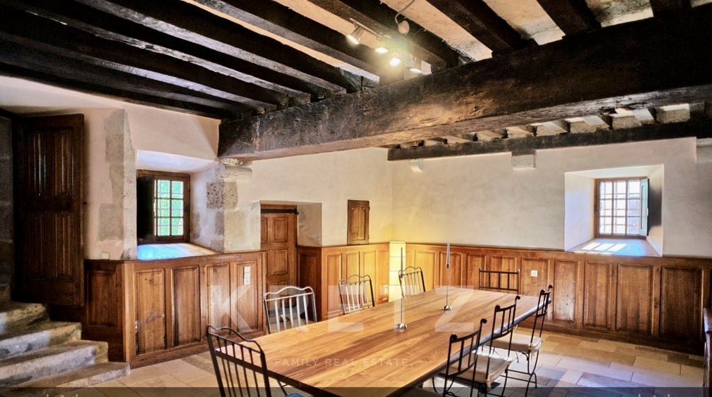 16th century chateau with swimming pool and dependances