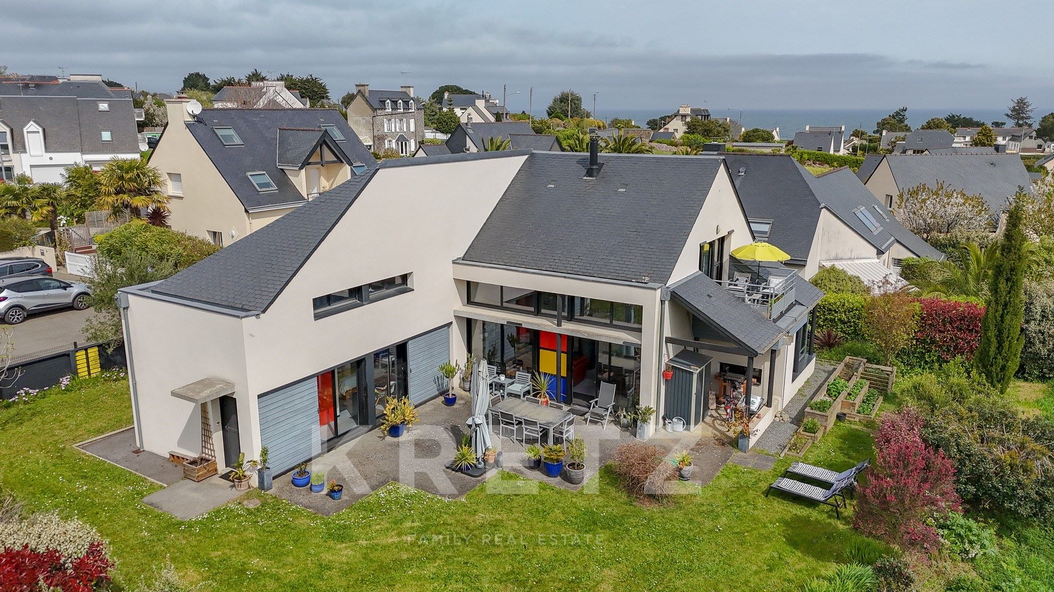 Maison d’architecte contemporaine 148 m² – Esprit loft, vue mer, Saint-Quay-Portrieux