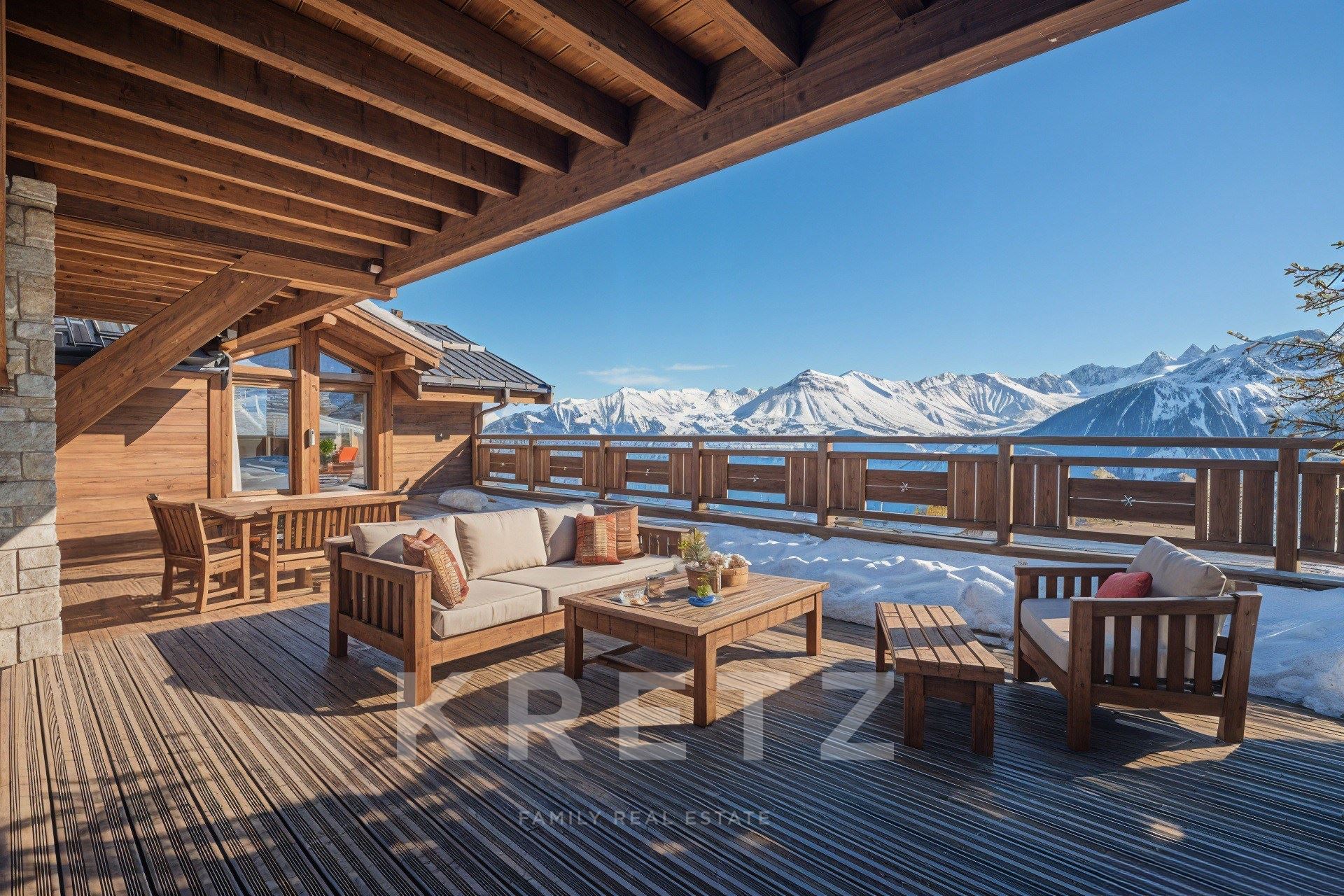 La Toussuire - 1800m Altitude : Grand Standing 629sqm Chalet - Sleeps 24