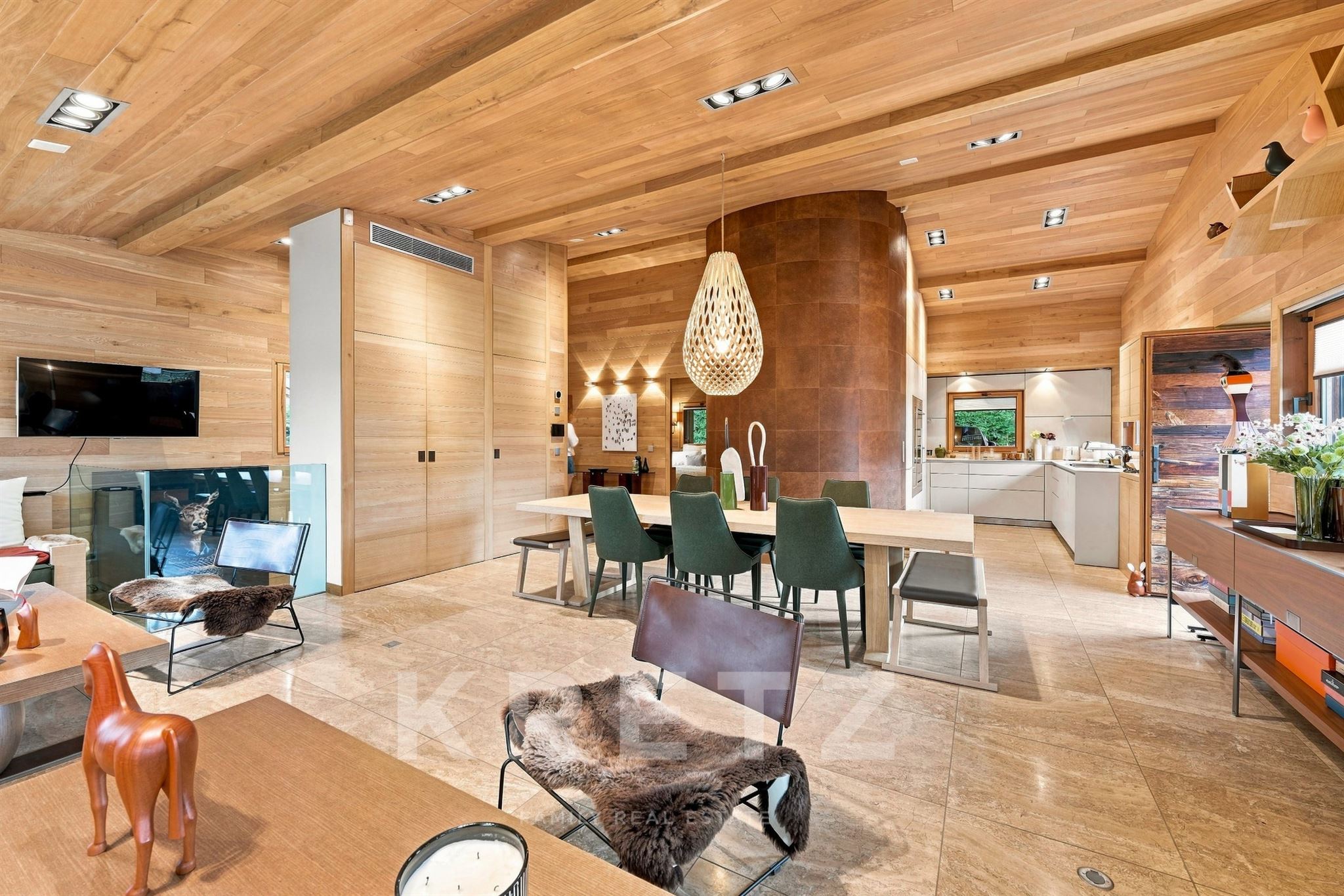 MEGÈVE Centre — Ski aux pieds - Chalet raffiné aux prestations haut de gamme