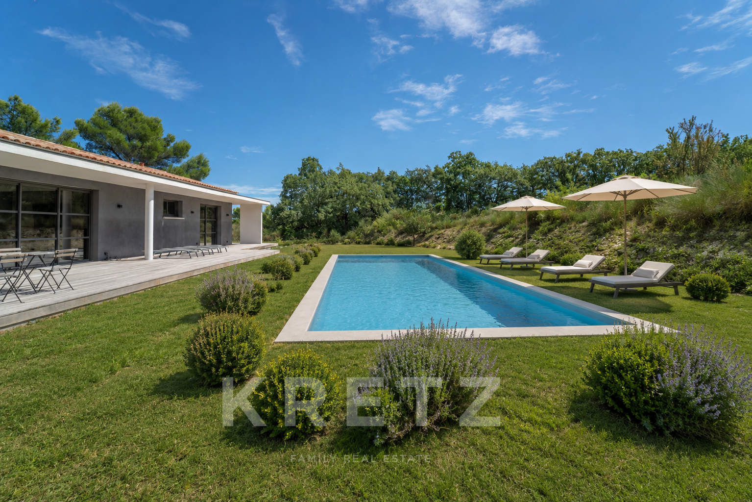 PROCHE AIX-EN-PROVENCE I VILLA D'ARCHITECTE NEUVE DE PLAIN-PIED