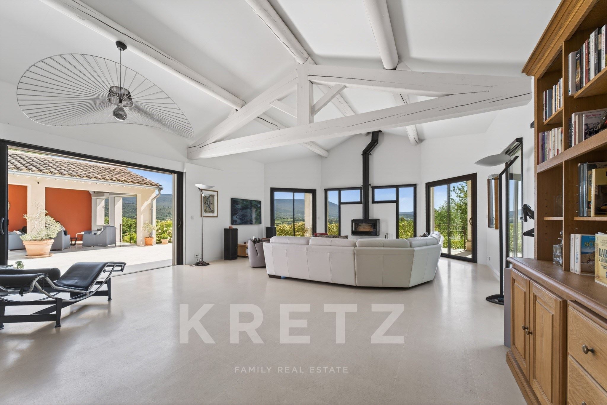 Saint Saturnin Les Apt, avec vue sur le Luberon, maison d'architecte de plus de 280m2
