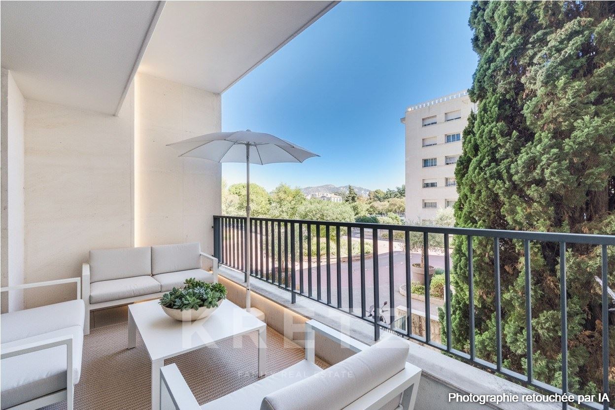 MARSEILLE 8ᵉ – LE PRADO – T3 AVEC TERRASSE SUD DANS RÉSIDENCE SÉCURISÉE