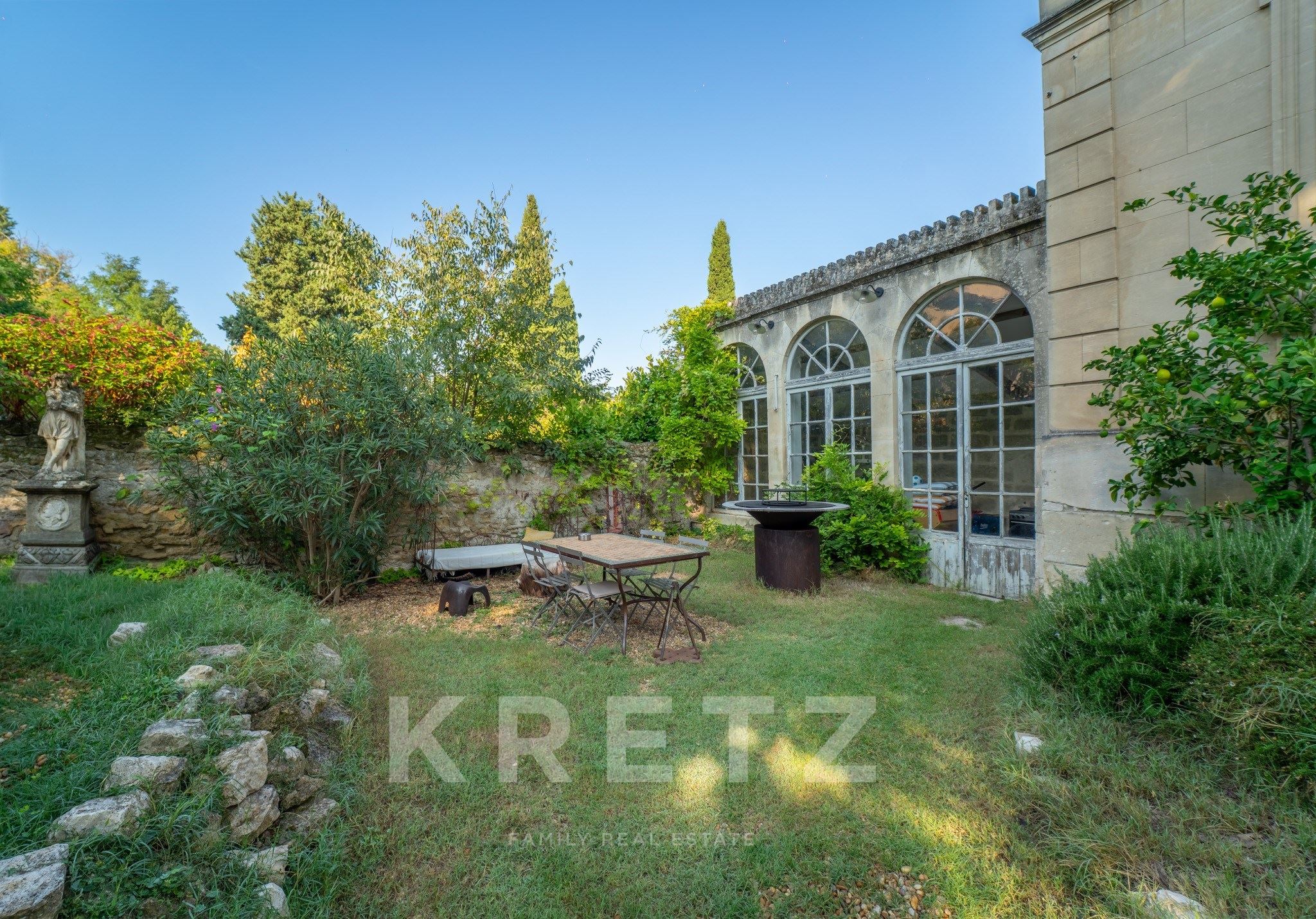 19th-Century Manor House with Pool, Garden and Orangery