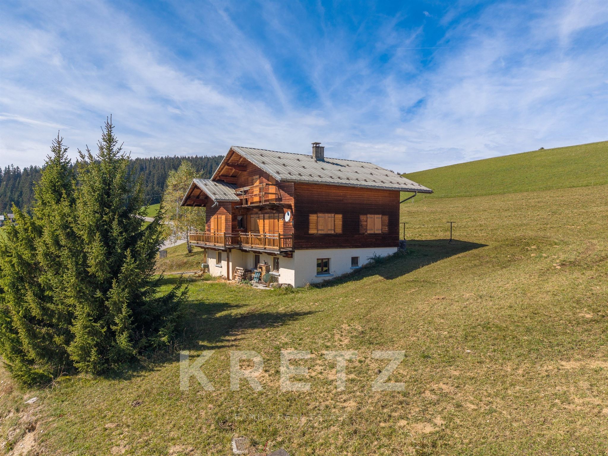 EXCLUSIVE LISTING — HAUTELUCE / LES SAISIES — Authentic Chalet to Renovate - Panoramic Mont-Blanc View