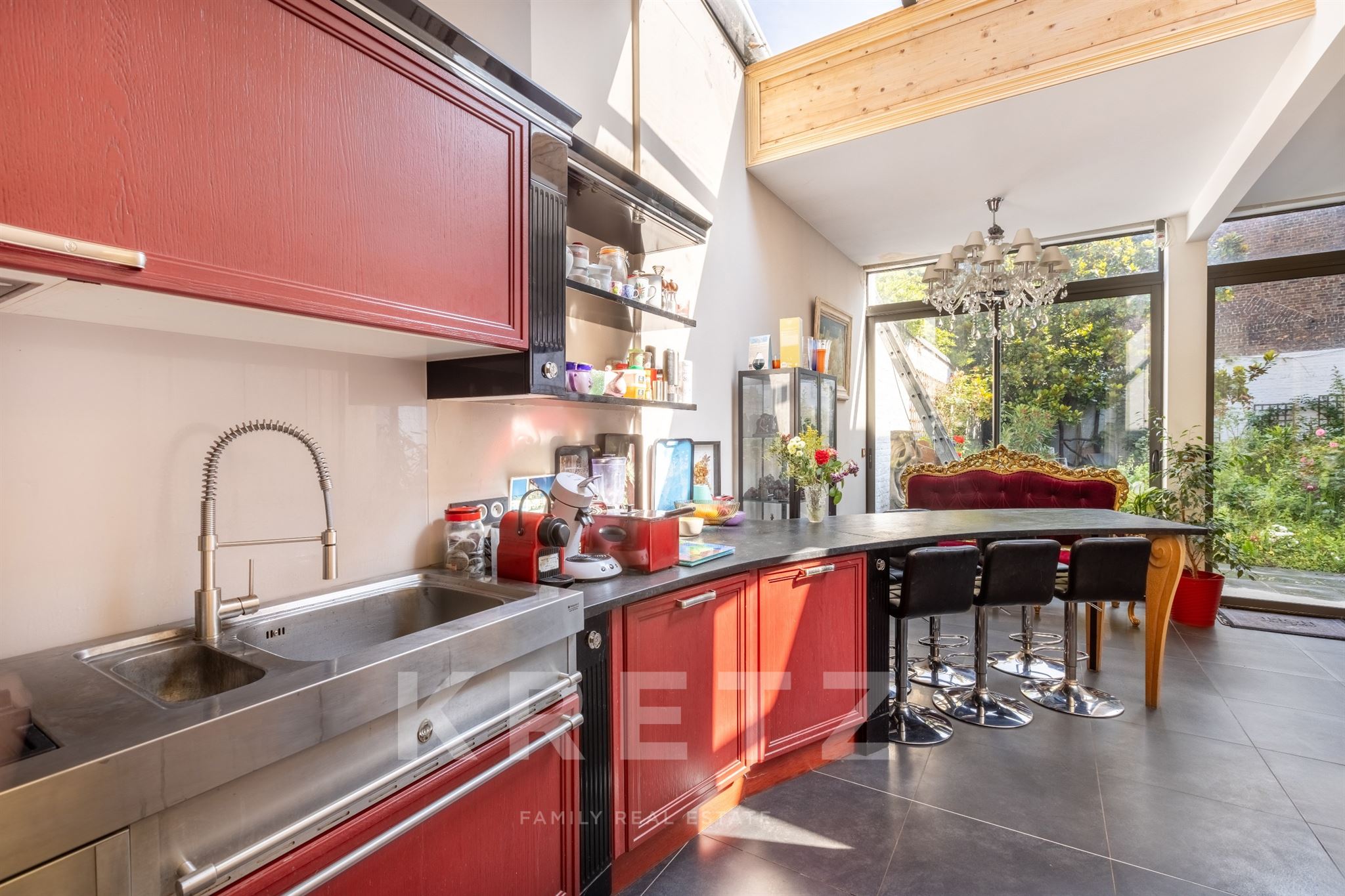 Garden Apartment in a Haussmann-Style Residence