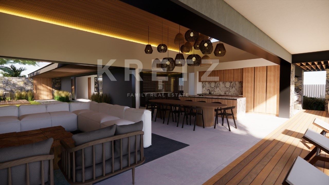 Contemporary villa with unobstructed views of the golf course