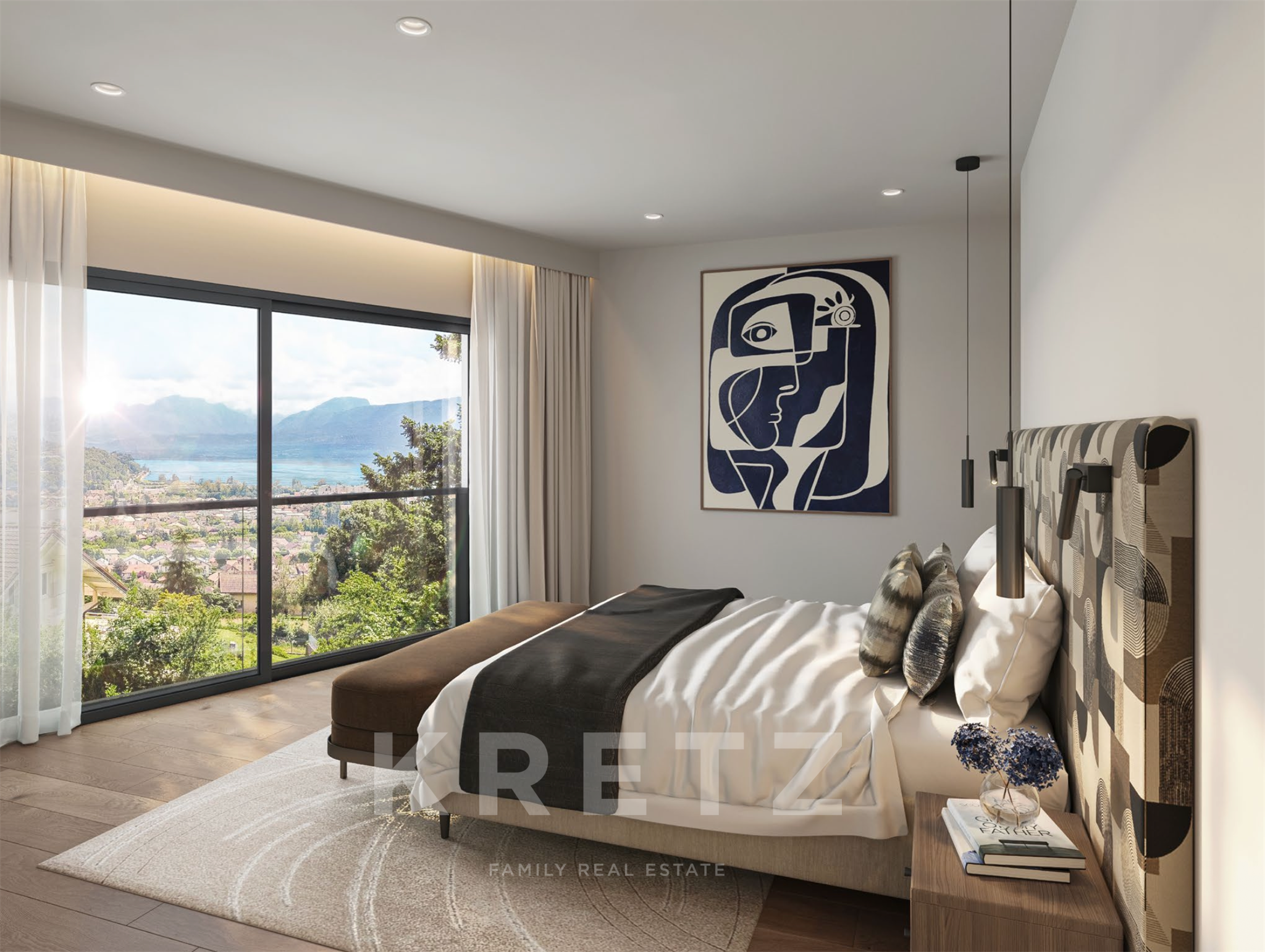 Aix-les-Bains – contemporary villa with indoor pool and panoramic lake views