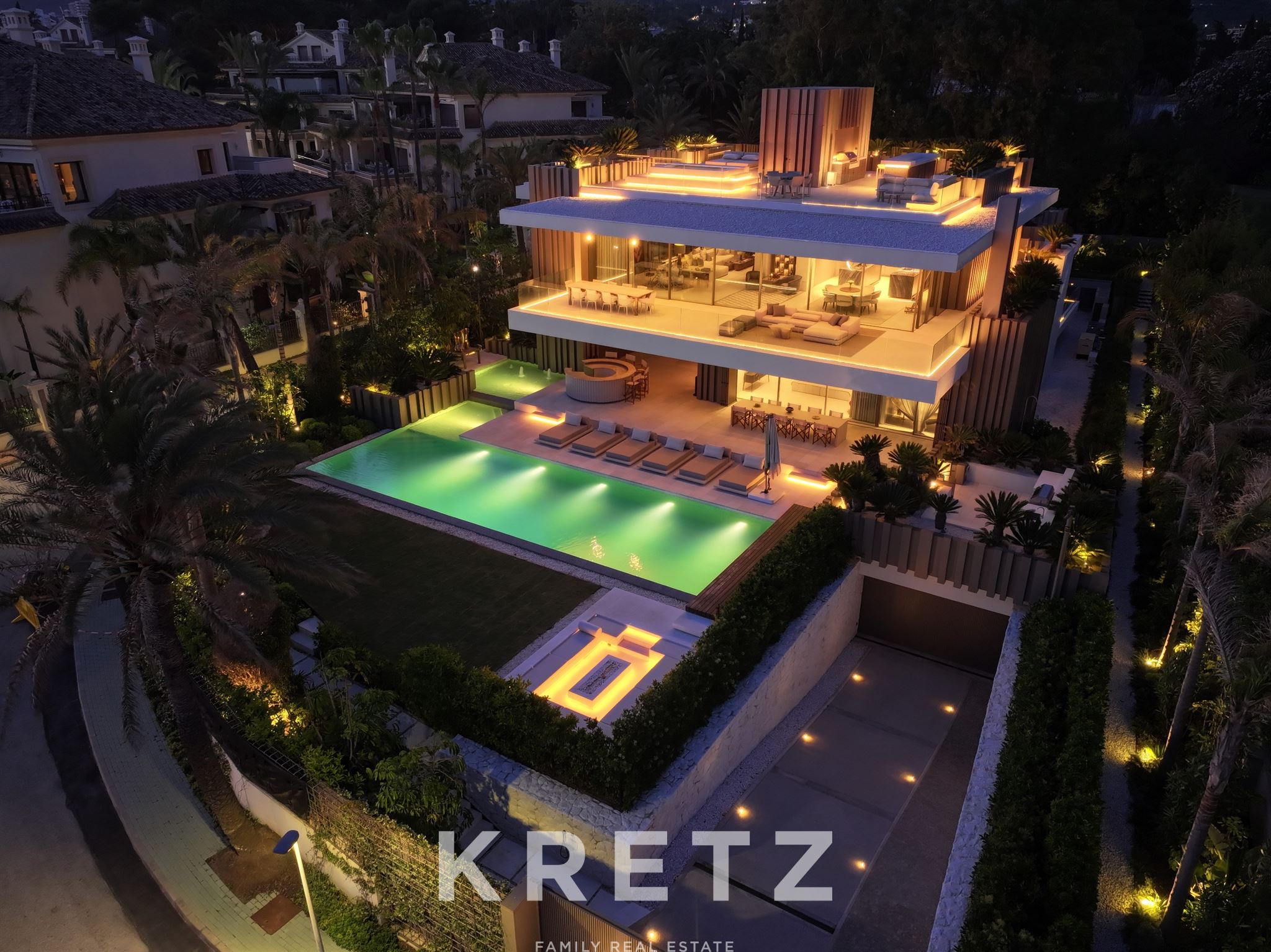 First line unique resort villa