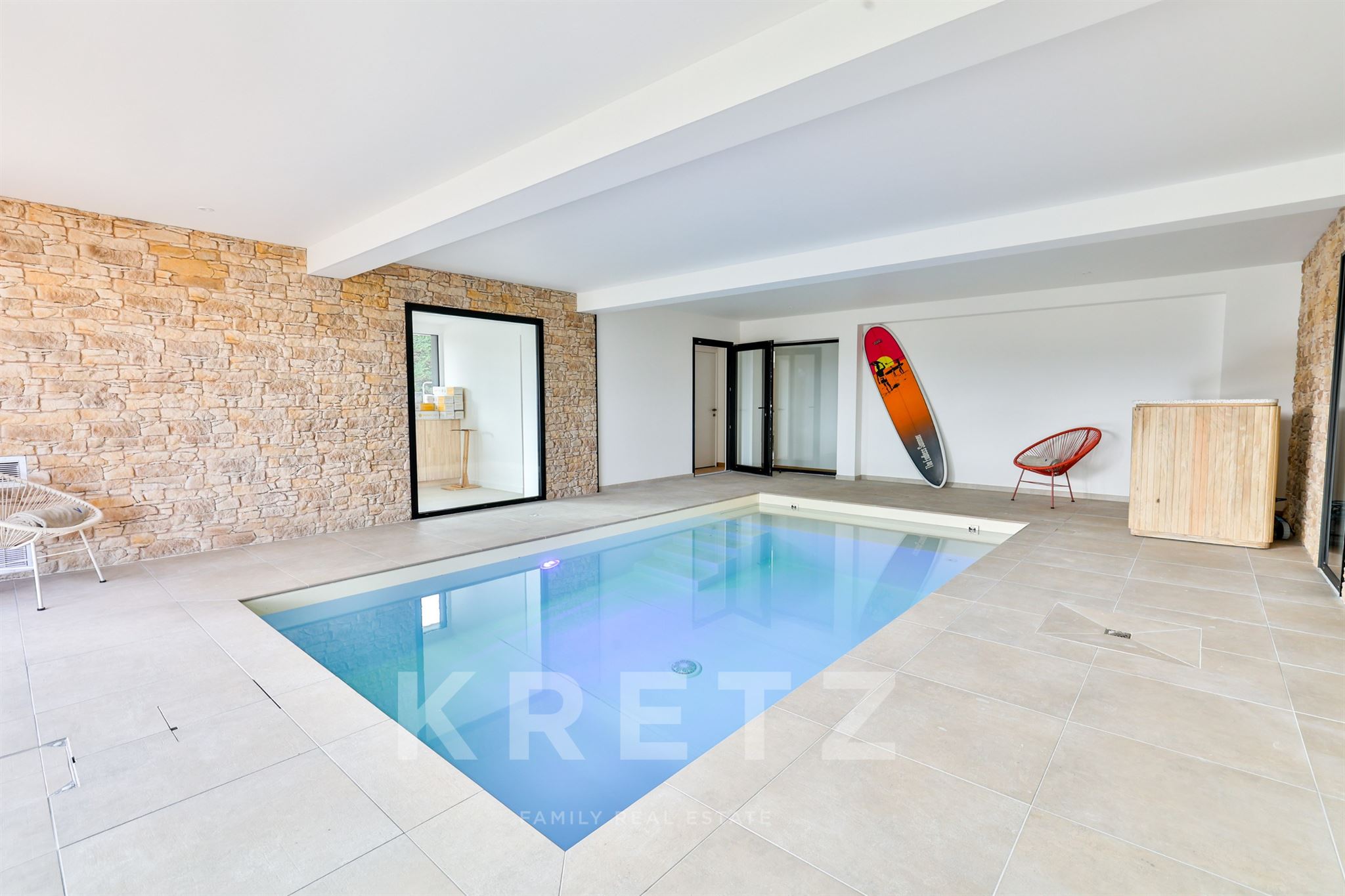 An iconic 70s-inspired villa, where seaside living meets comfort