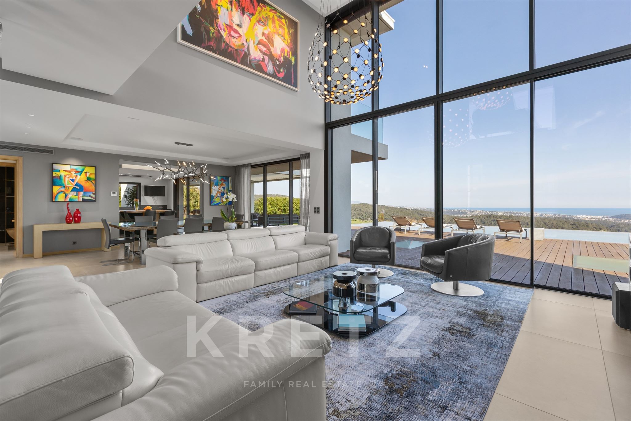 Villa contemporaine vue mer ROQUEFORT-LES-PINS