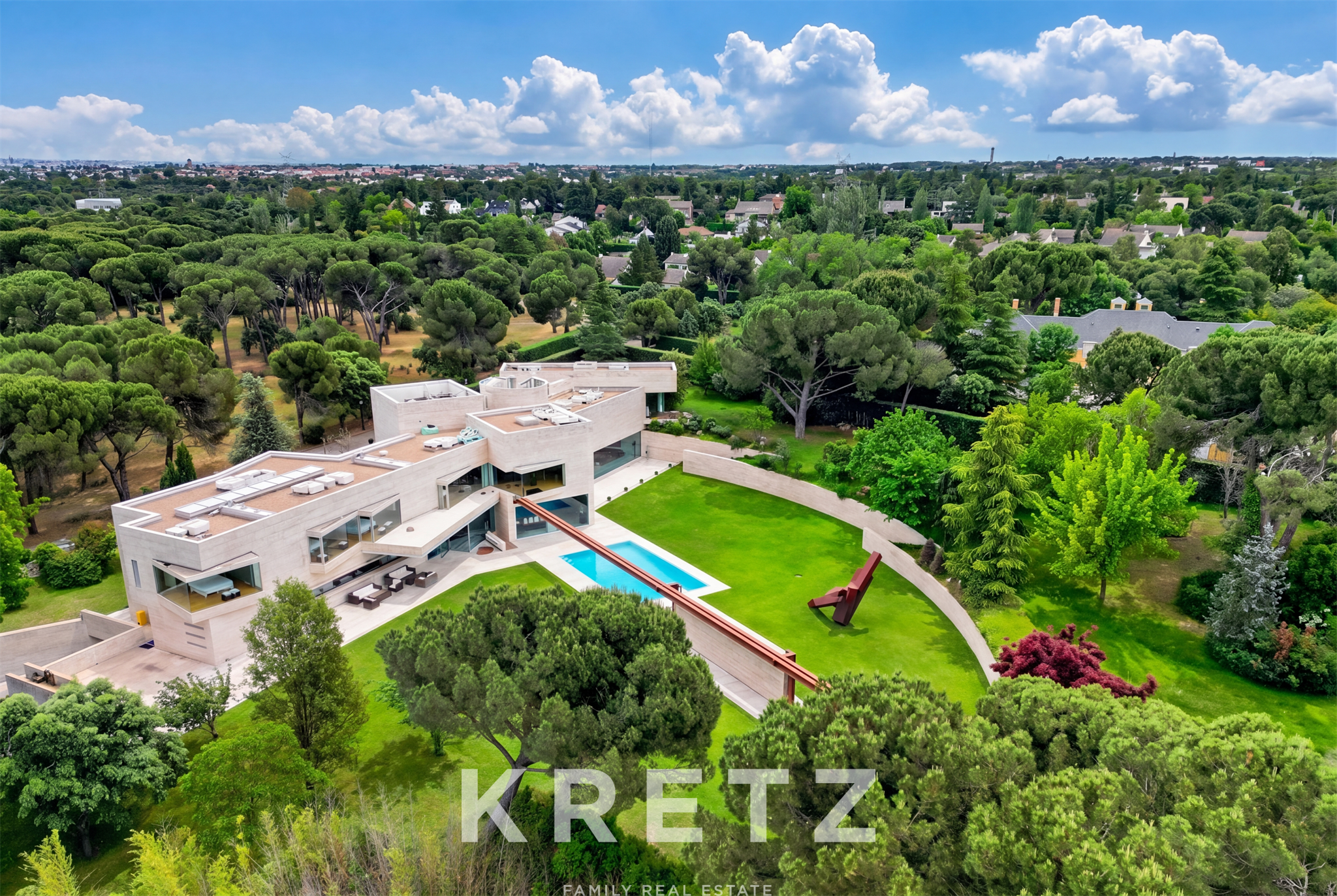 Luxury villa designed by A-cero in a unique natural setting in Pozuelo de Alarcón