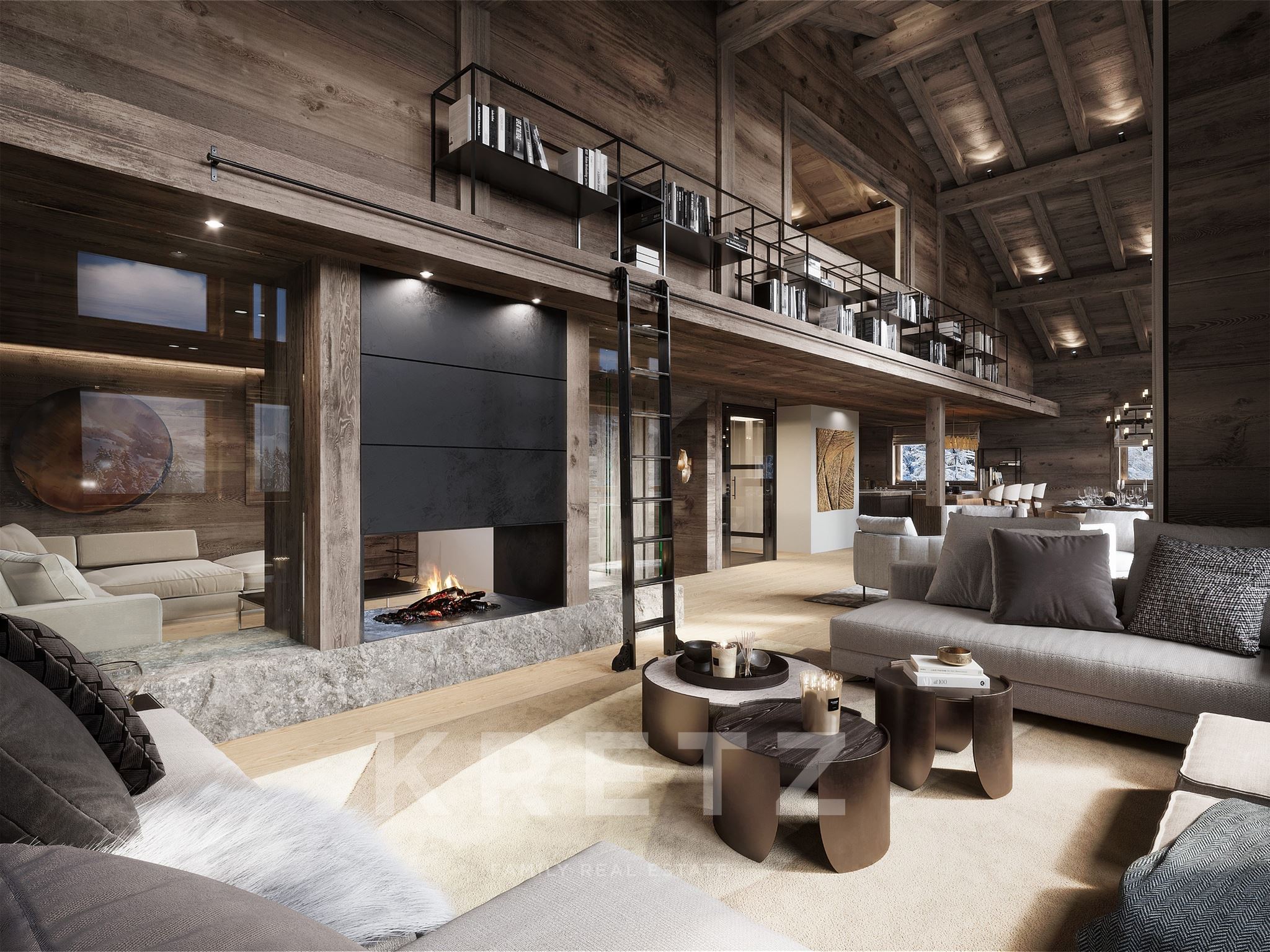 MEGEVE- MONT D'ARBOIS - Chalet en cours de finitions