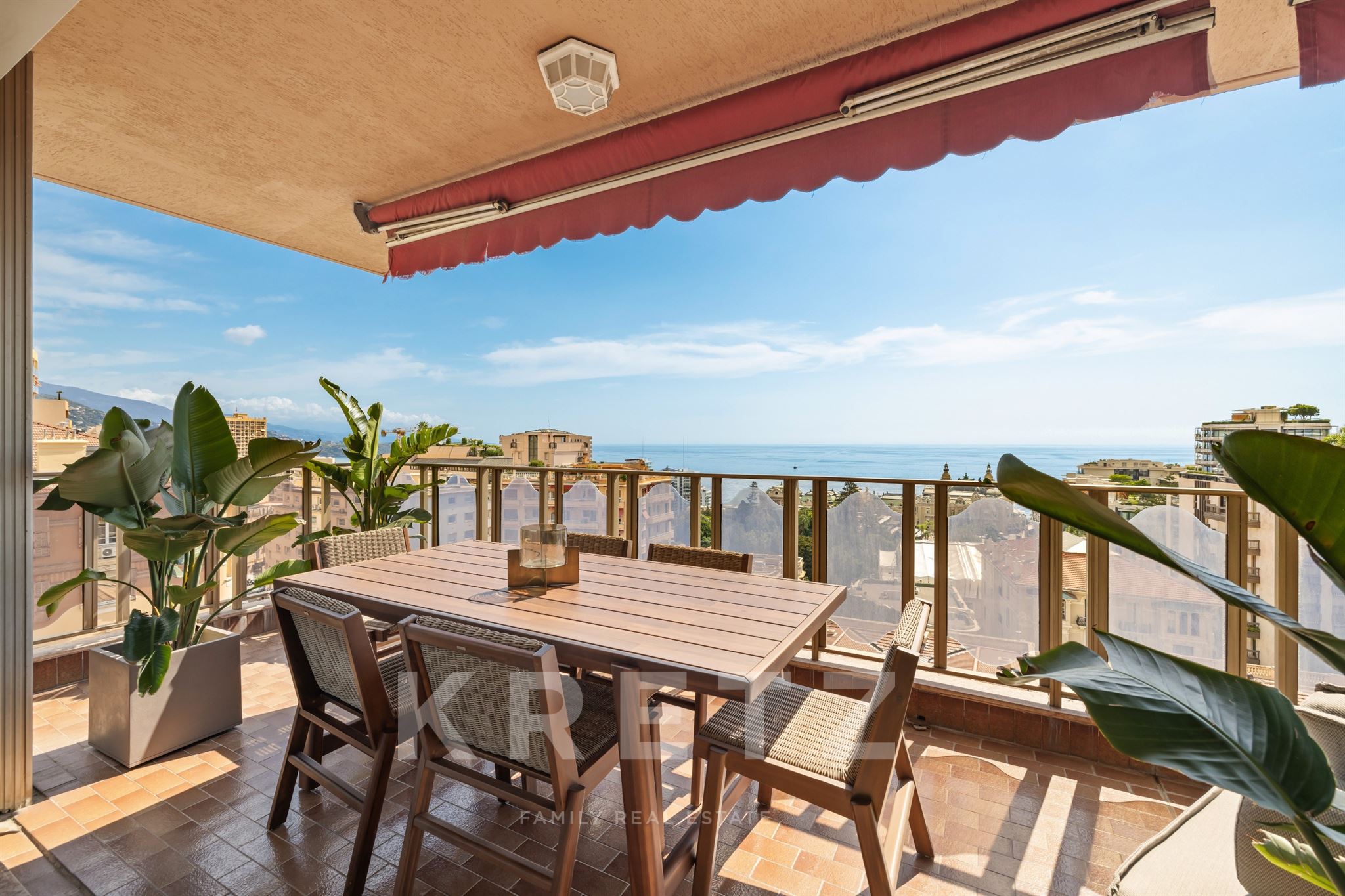 Carré d'Or – 148 m² avec 34 m² de terrasses, vue mer et Casino