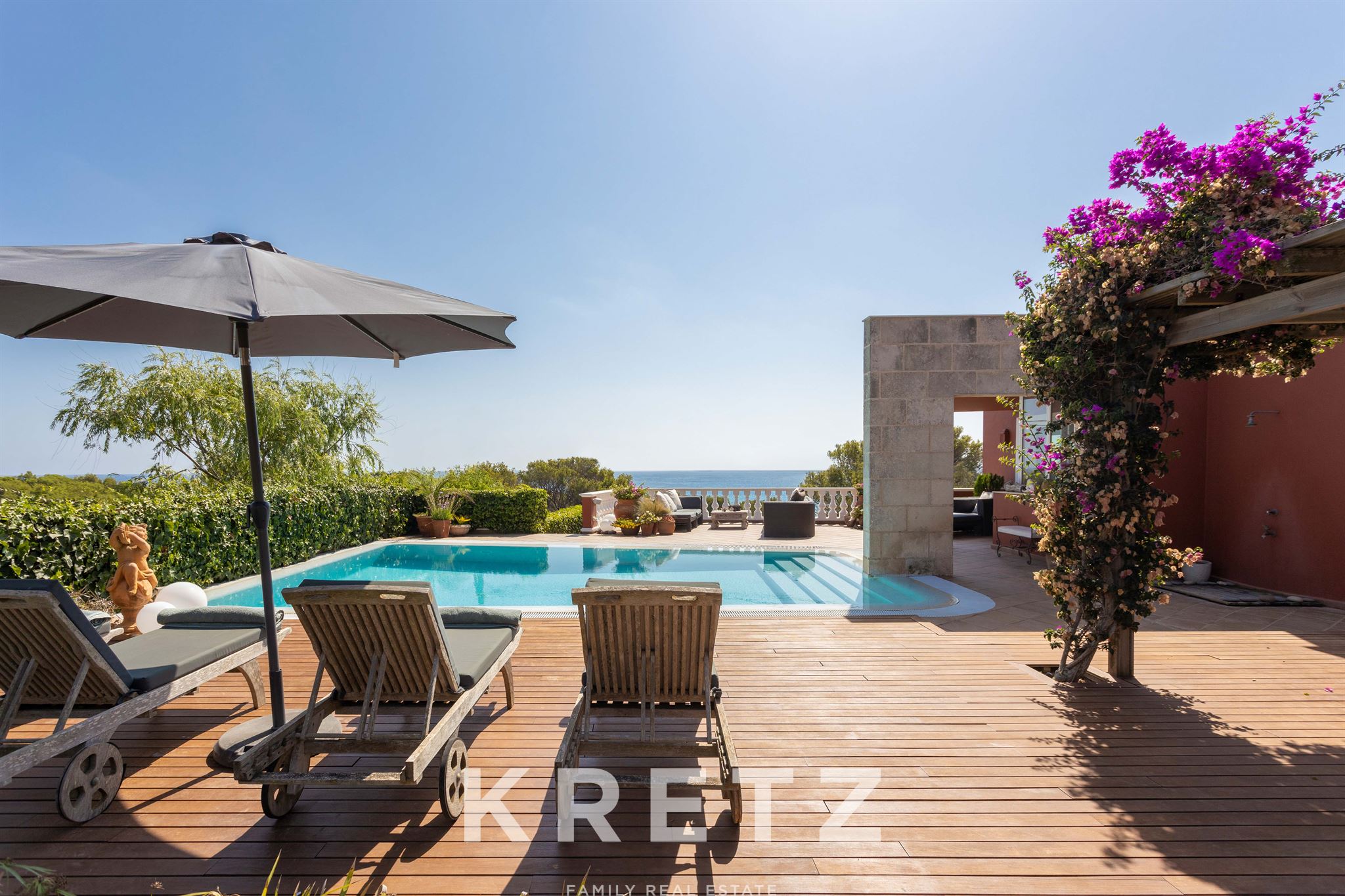 Two charming properties with sea views in Punta Prima