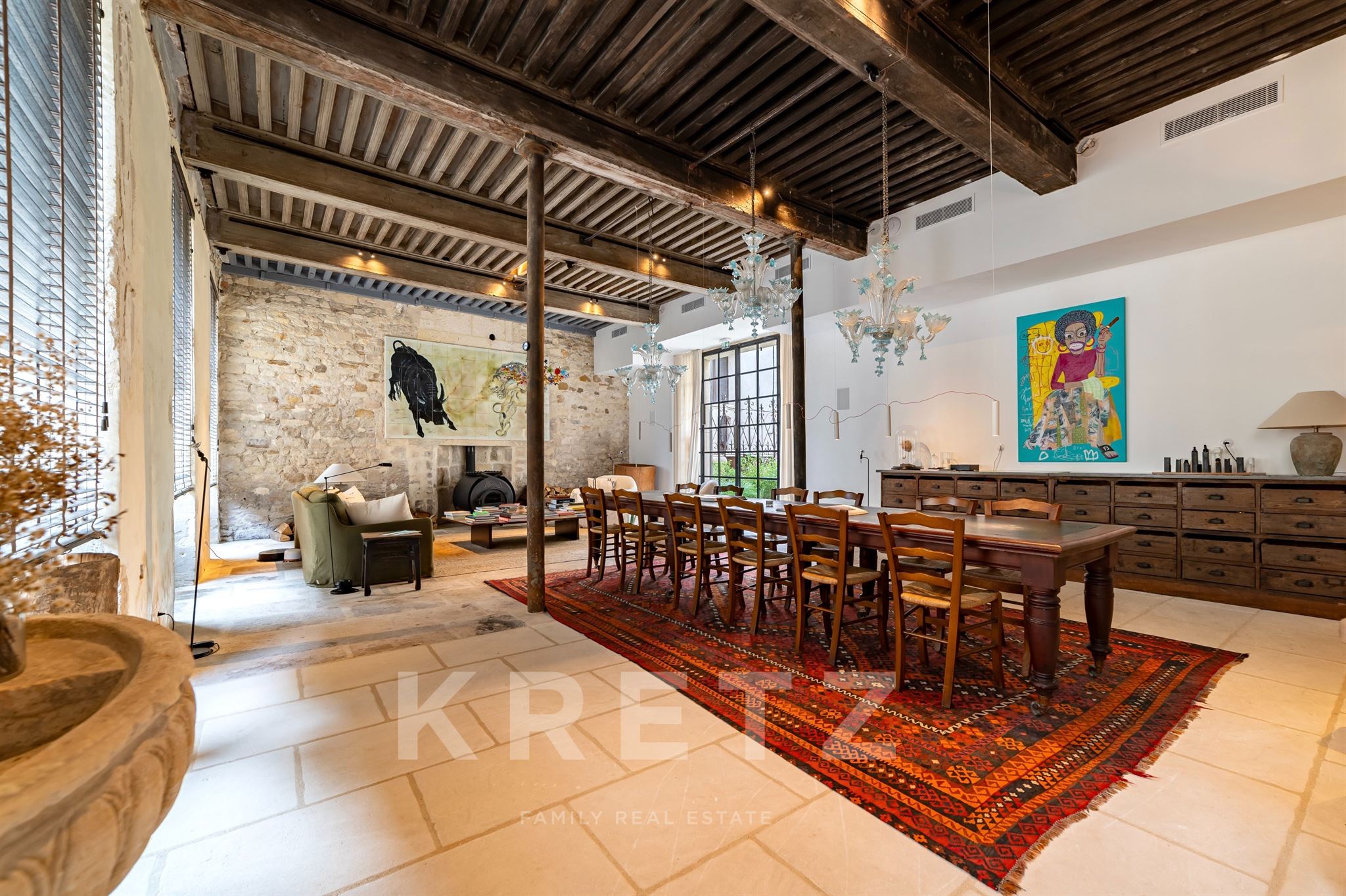 Fully restored 17th-century private mansion in the heart of the village