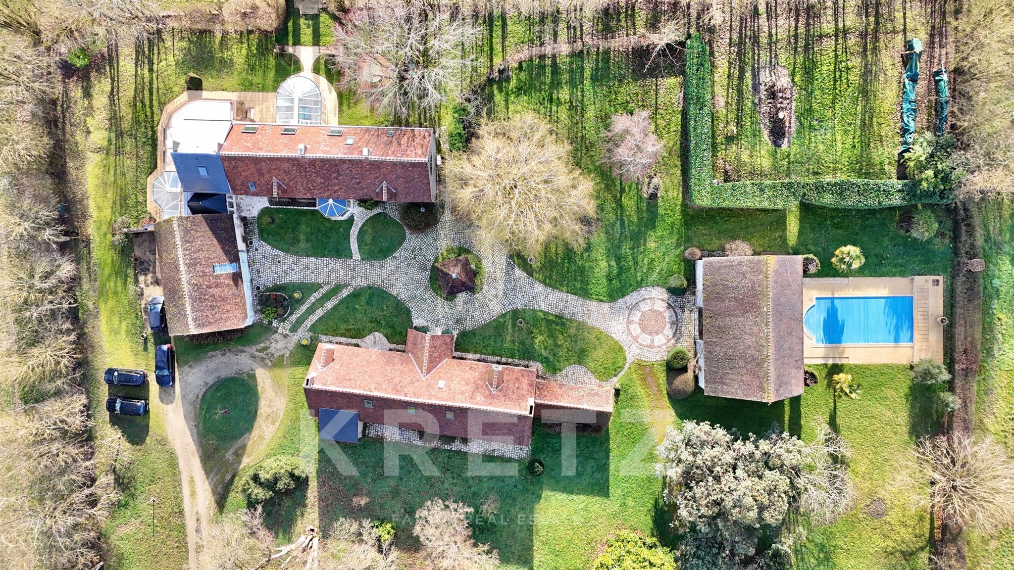 A country estate comprising two dwellings