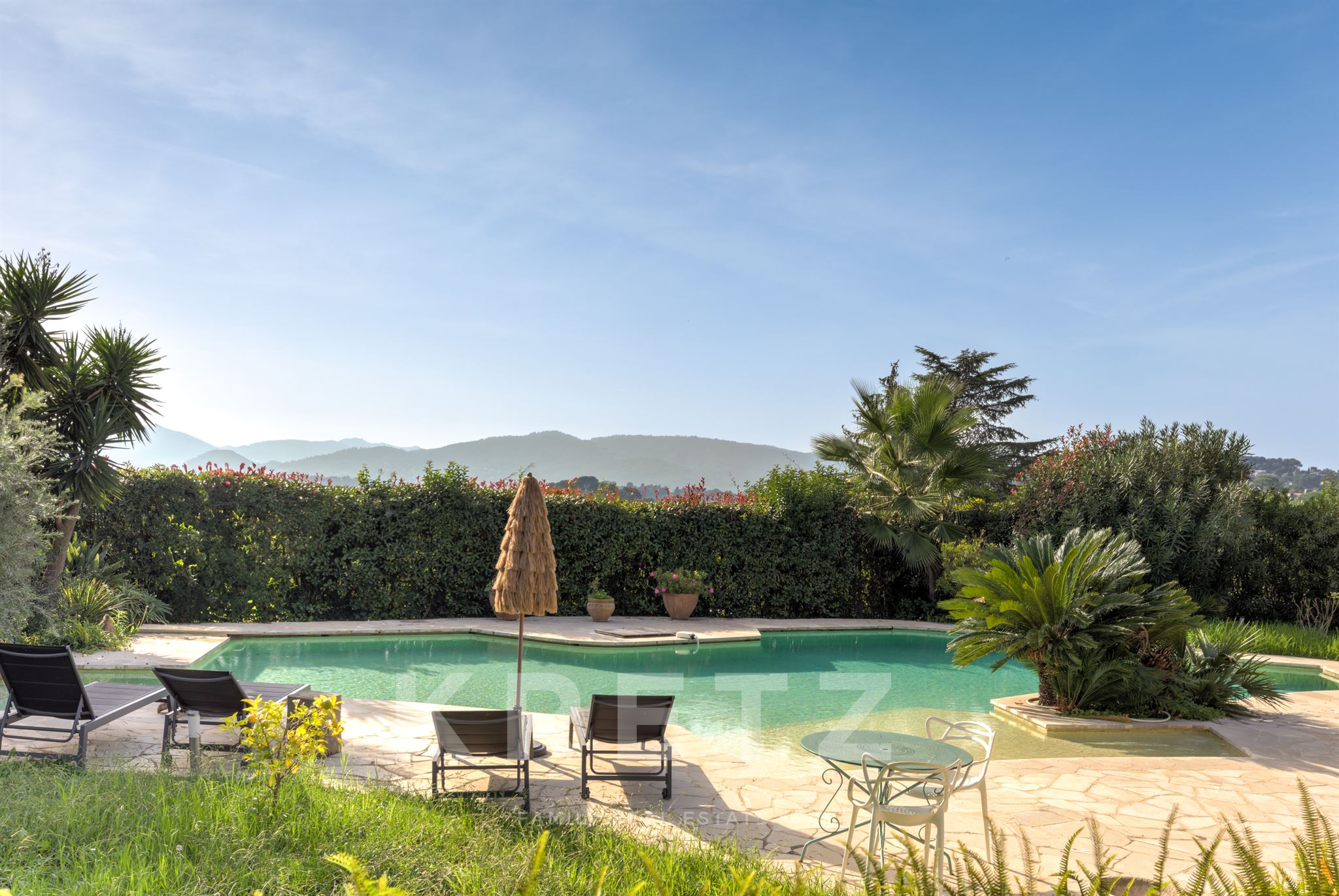Villa notre dame de vie sea and village view