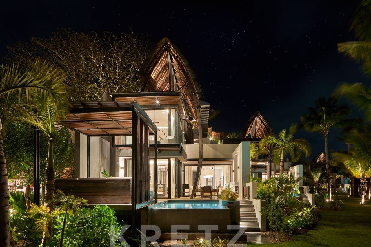 Villa hôtelière de luxe avec piscine privée et accès direct à la plage
