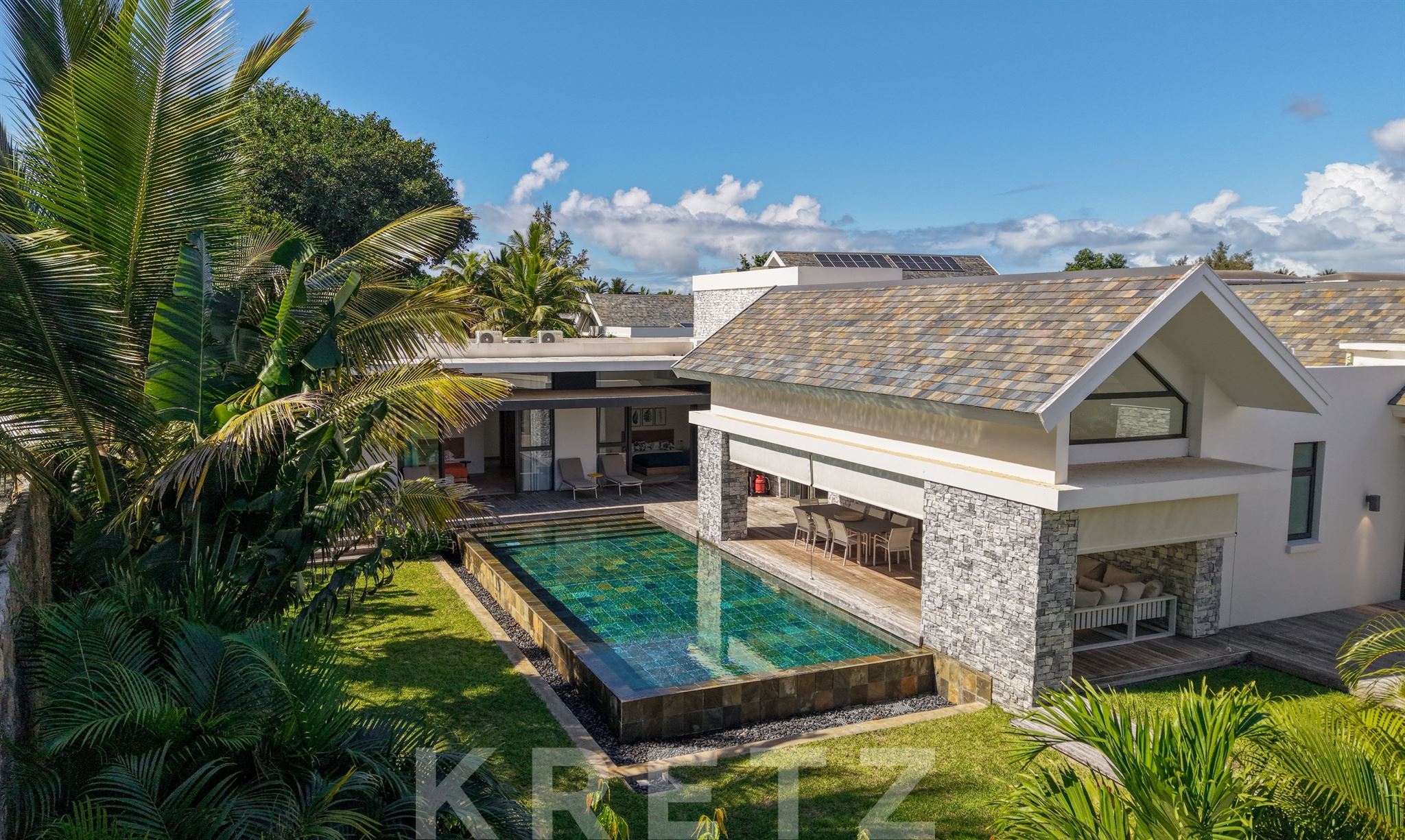 A stone’s throw from the lagoon – 4-bedroom architect-designed villa