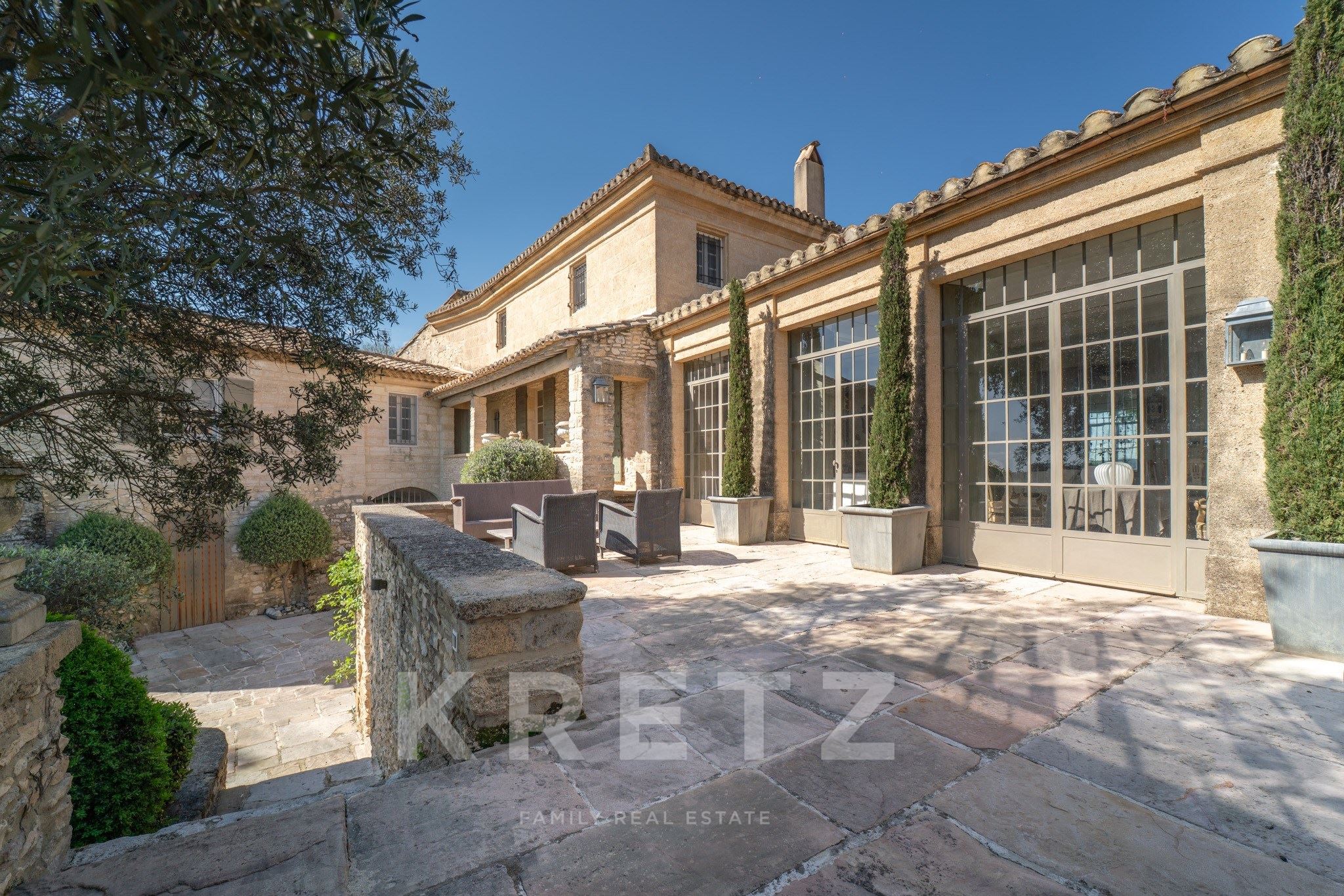 Stone Farmhouse for Sale Uzès Provence – Renovated Luxury Property with Pool, Gardens and Countrysid