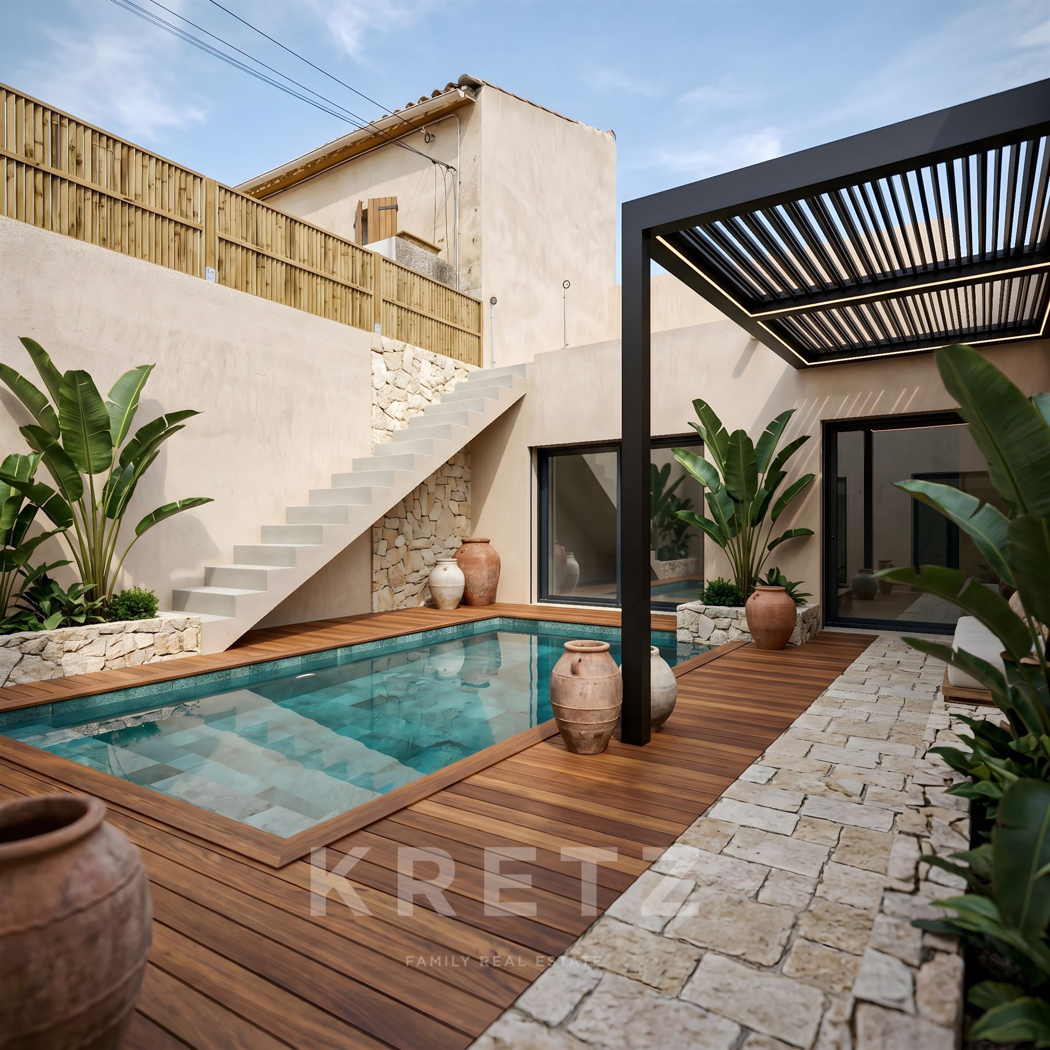 Hacienda avec bassin et garage aux portes des Calanques
