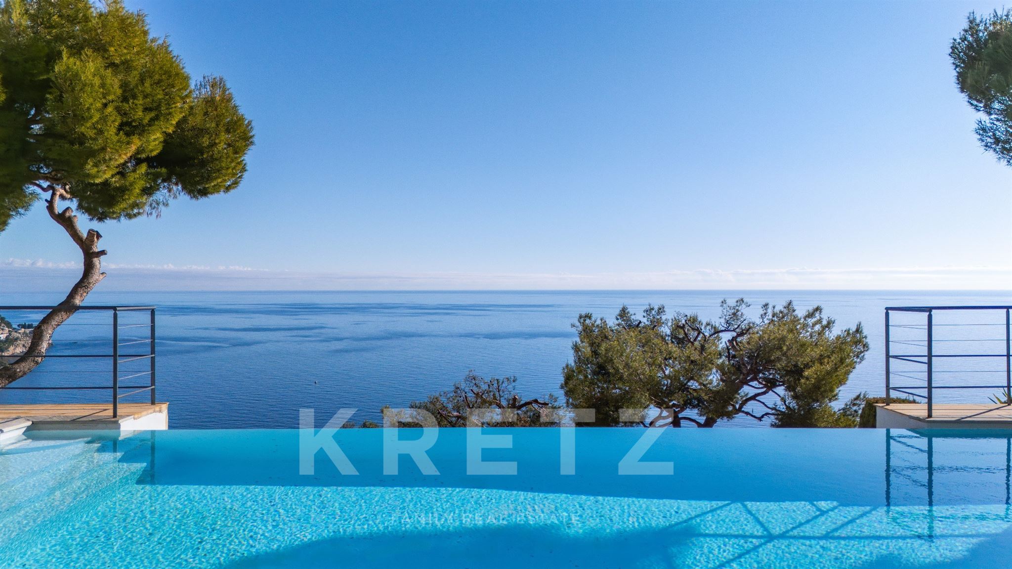 Contemporary house - Eze Bord de Mer - Panoramic view