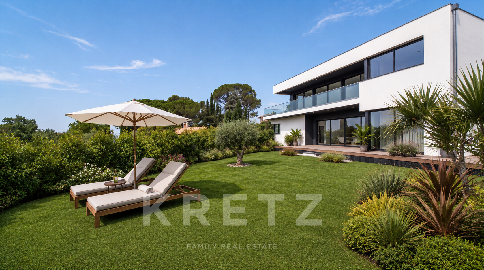 200m² Californian-style house with panoramic views – Les Angles (Provence)