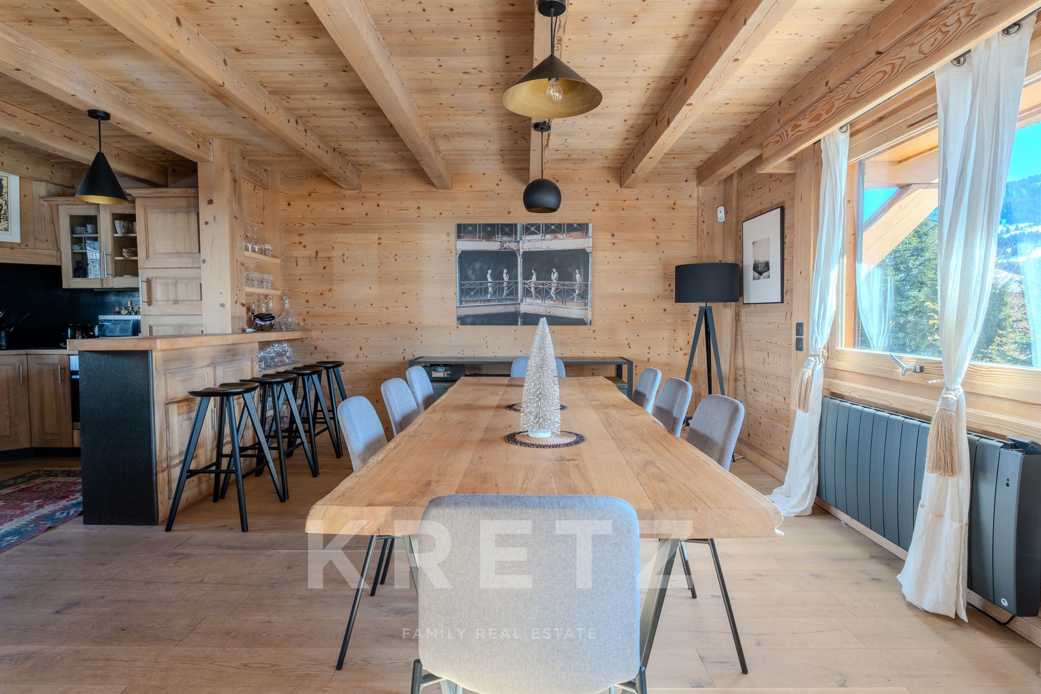 Chalet familial rénové – Megève Jaillet
