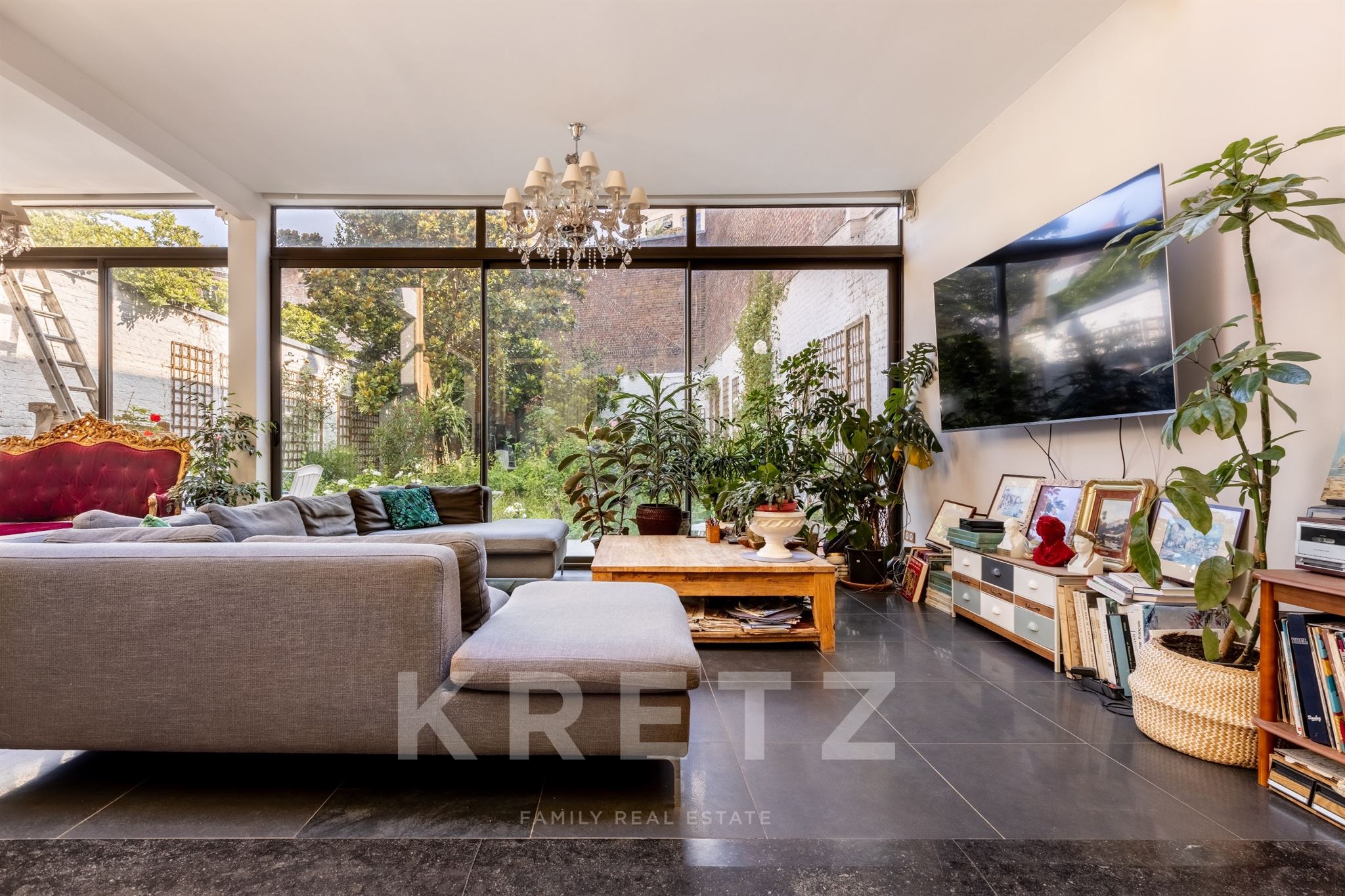 Garden Apartment in a Haussmann-Style Residence