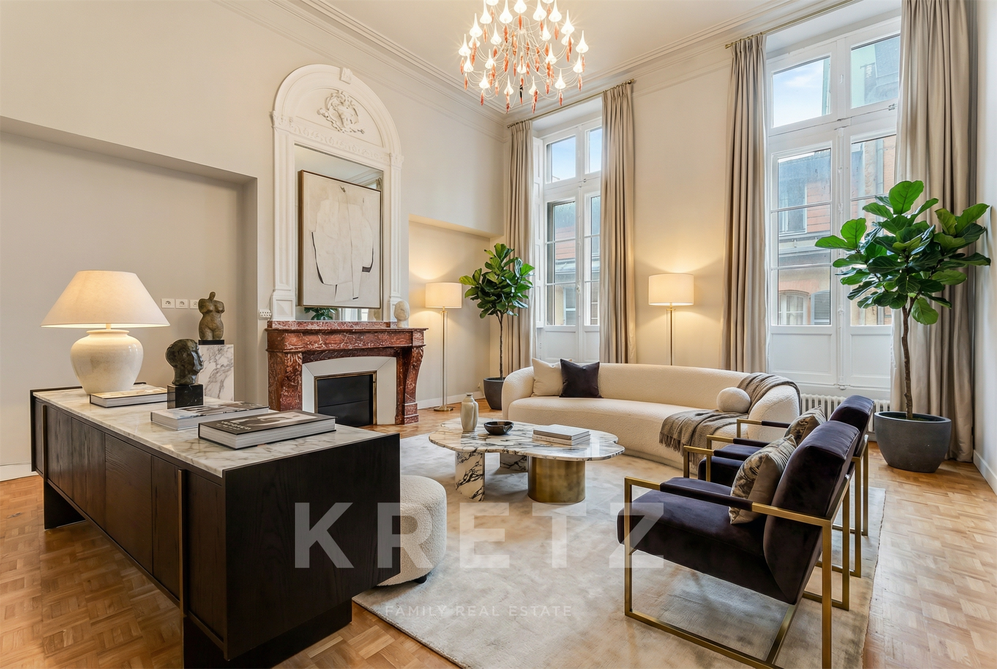 Toulouse – Triangle d’Or, Appartement haussmannien de 160 m² avec ascenseur