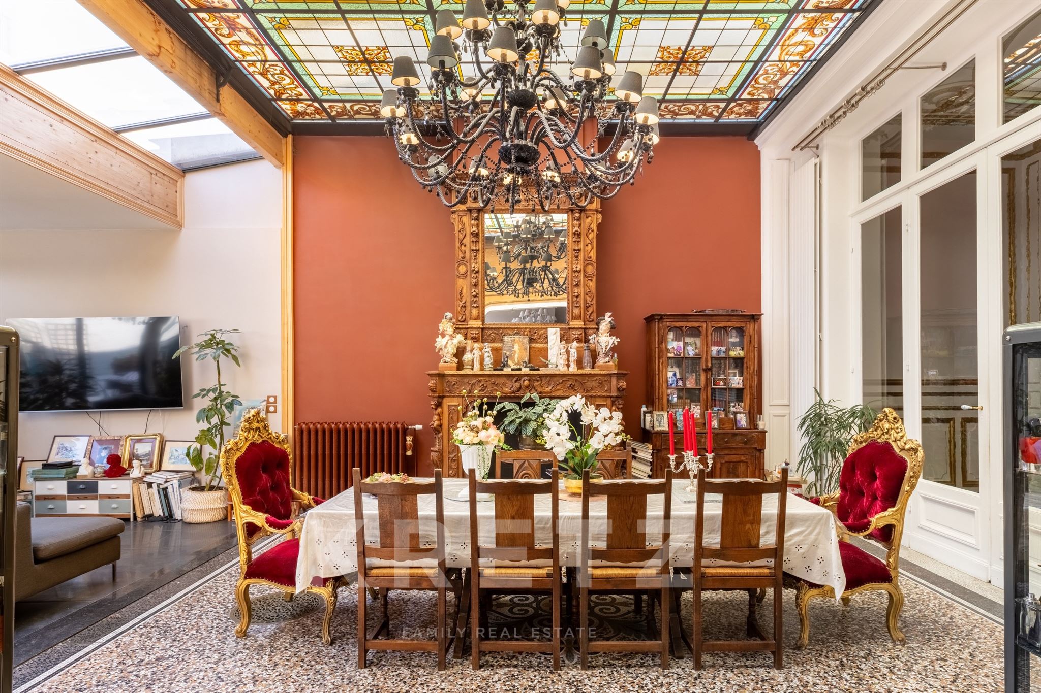 Garden Apartment in a Haussmann-Style Residence