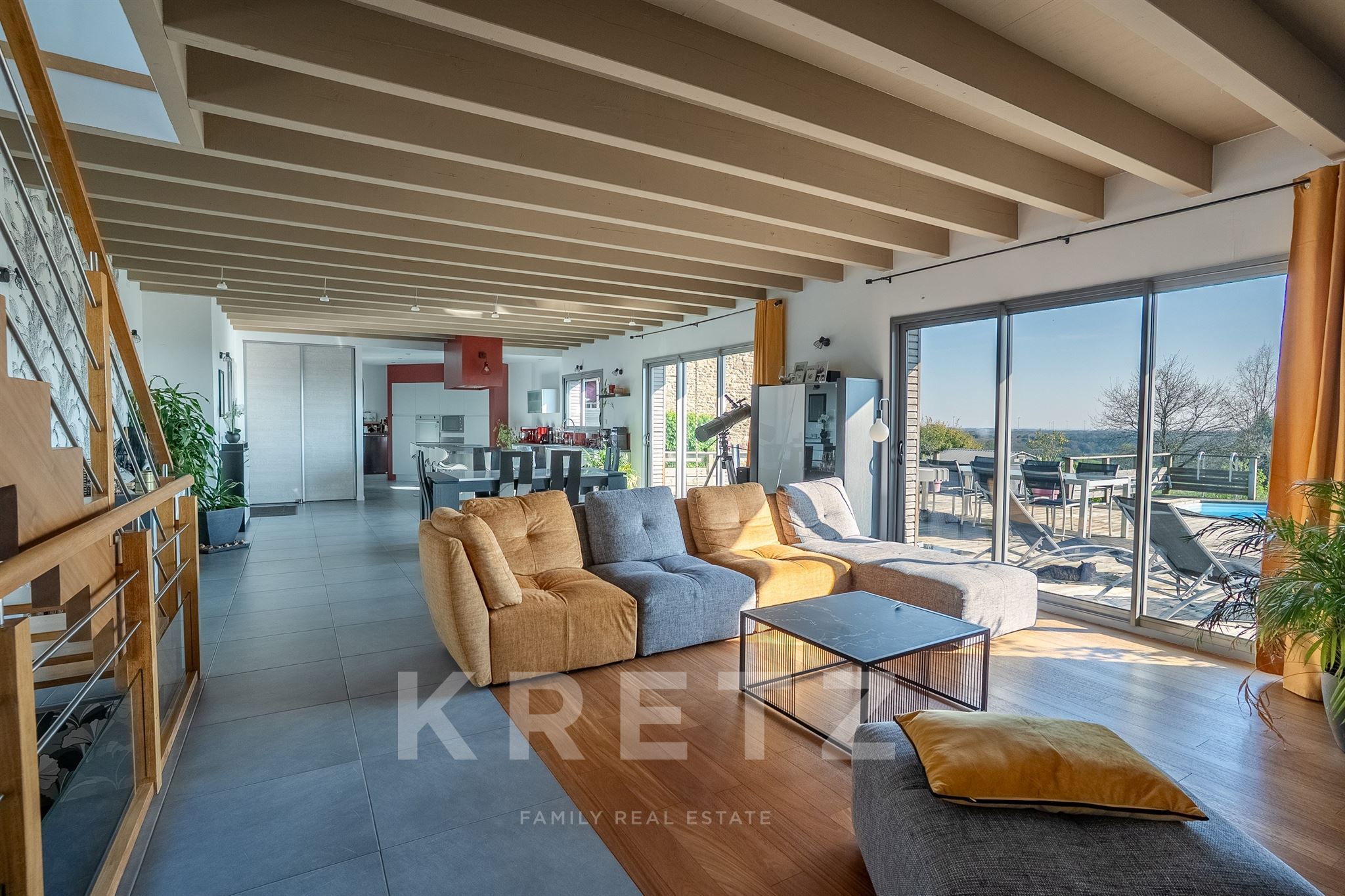 Maison avec vue dominante sur campagne et Golfe du Morbihan - Berric