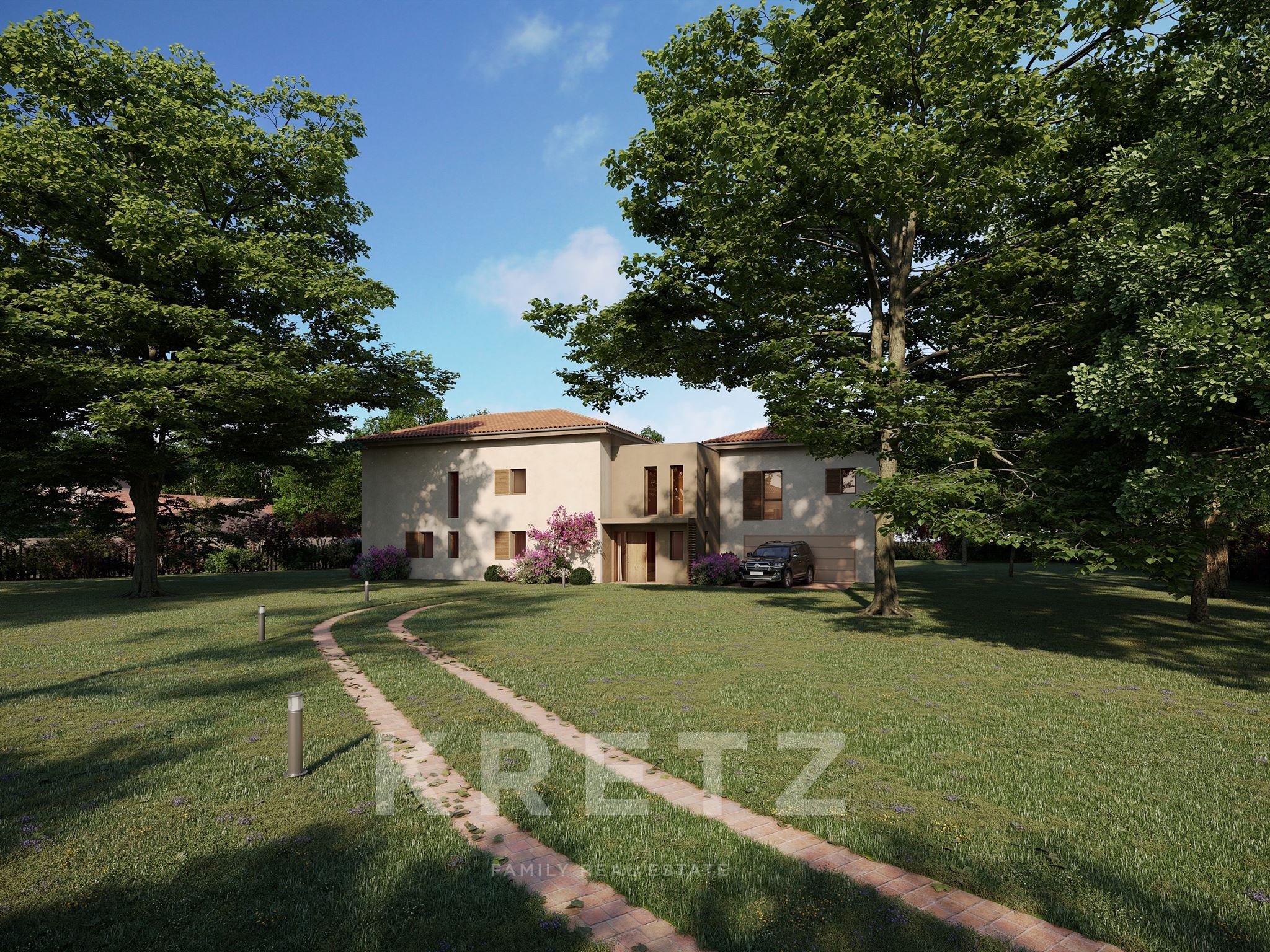 Unique flat building plot with approved permit