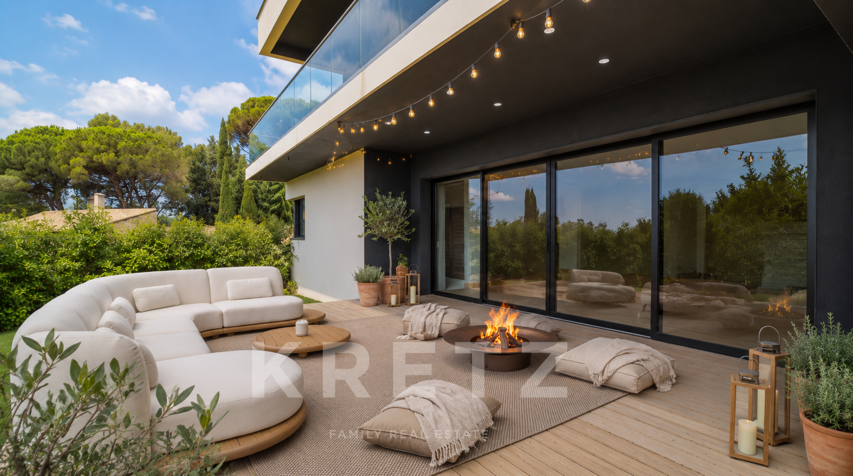 200m² Californian-style house with panoramic views – Les Angles (Provence)