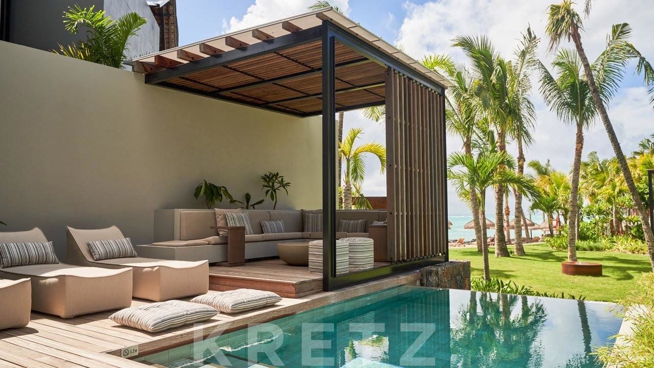 Villa hôtelière de luxe avec piscine privée et accès direct à la plage