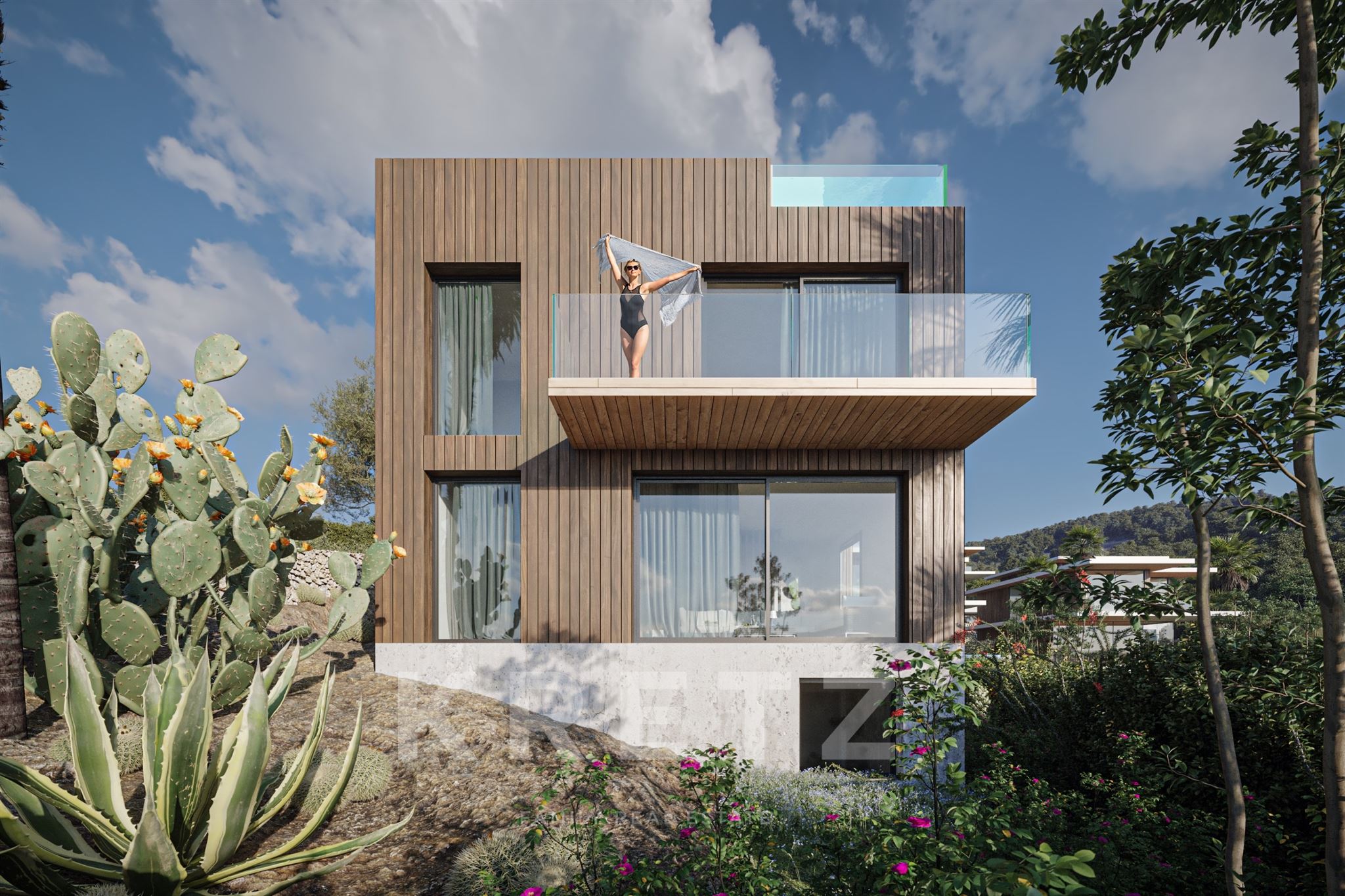 Villa-Triplex neuve vue sur mer