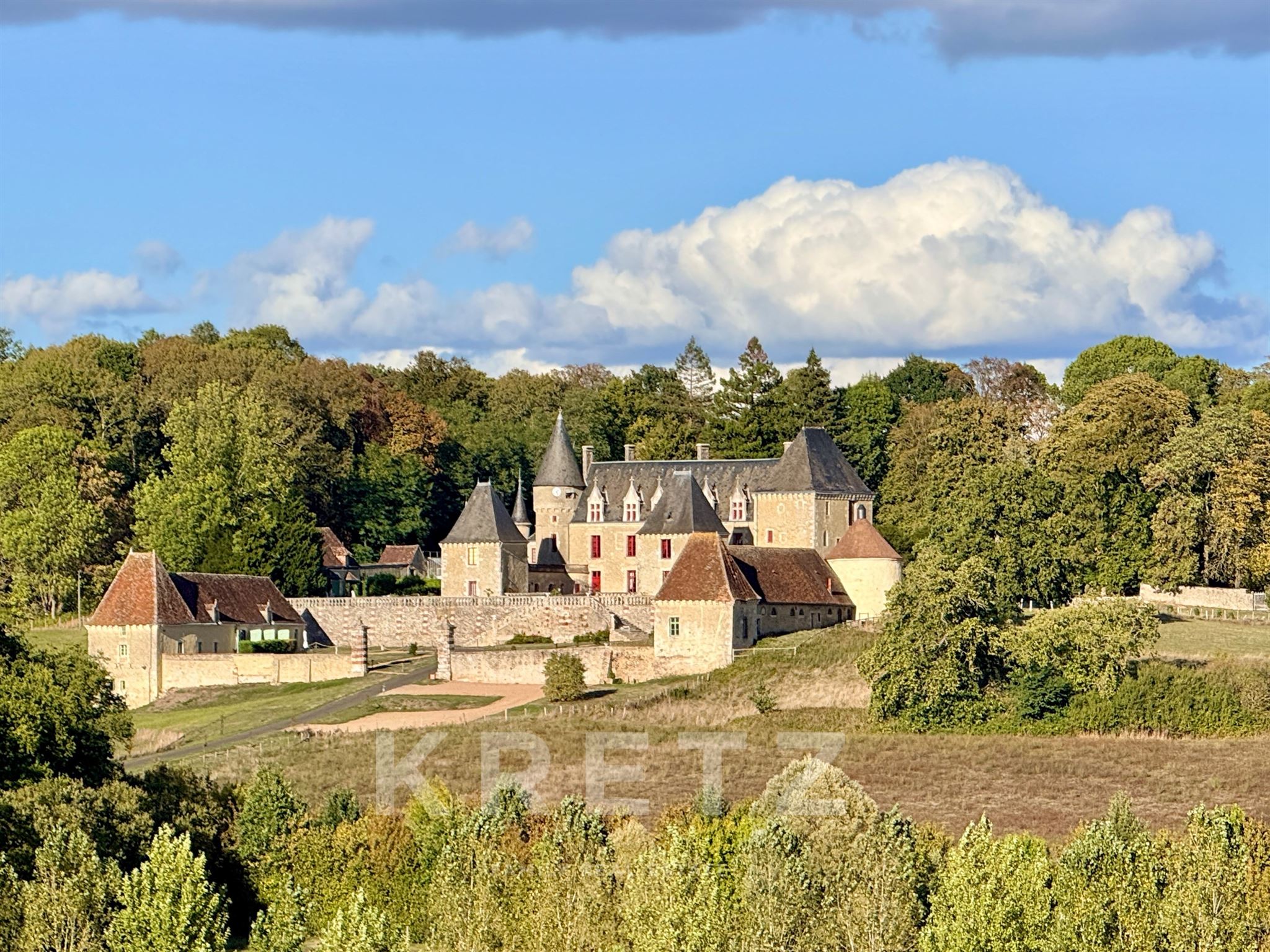 Iconic 17th Perche Castle Regularly Hosting Sun King’s Son on 42 Hectares with Swimming Pool