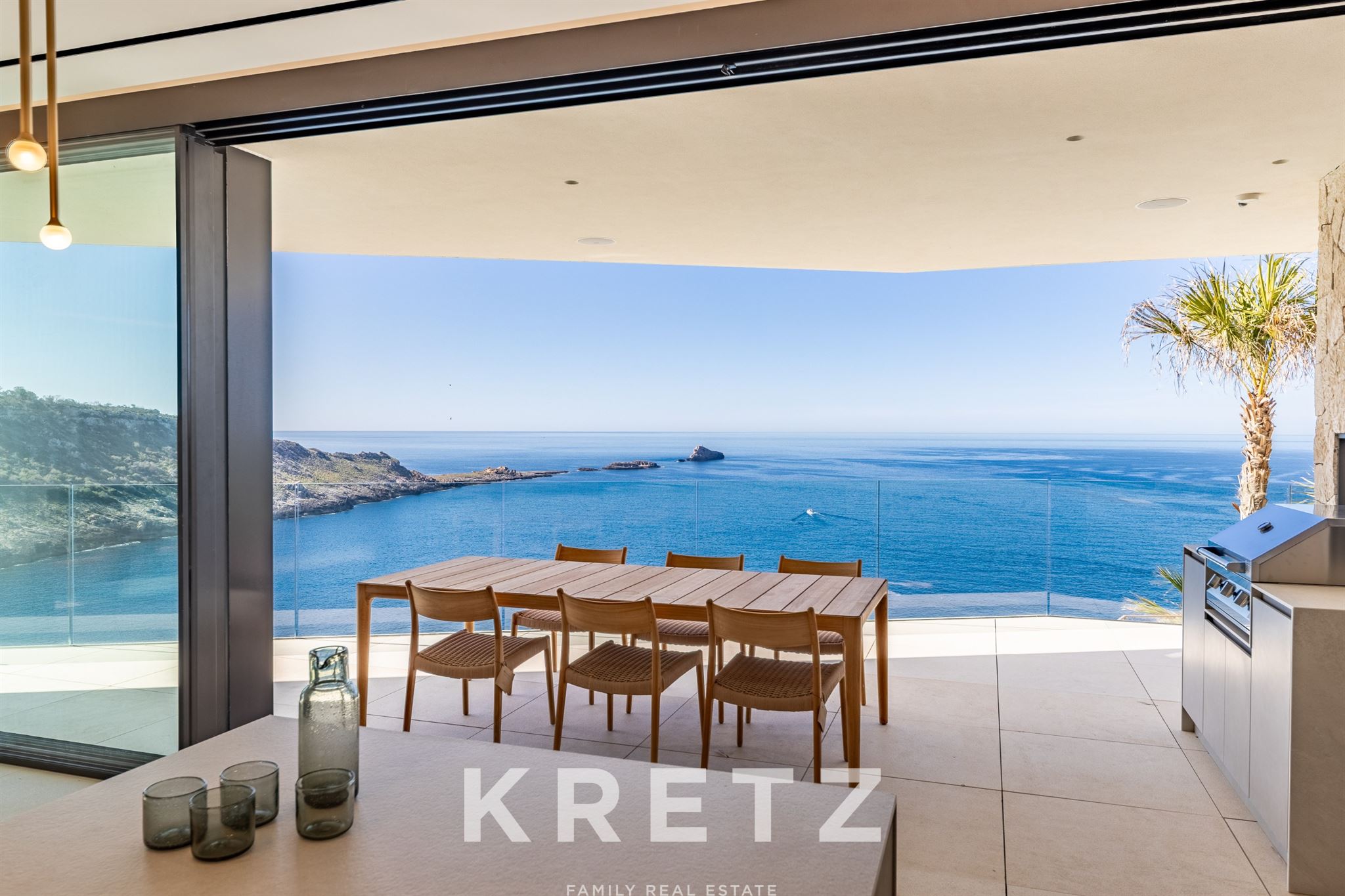 Brand new contemporary villa in El Toro, Mallorca, frontline with stunning sea views