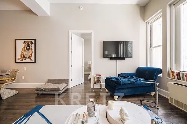 Grand living in doorman building