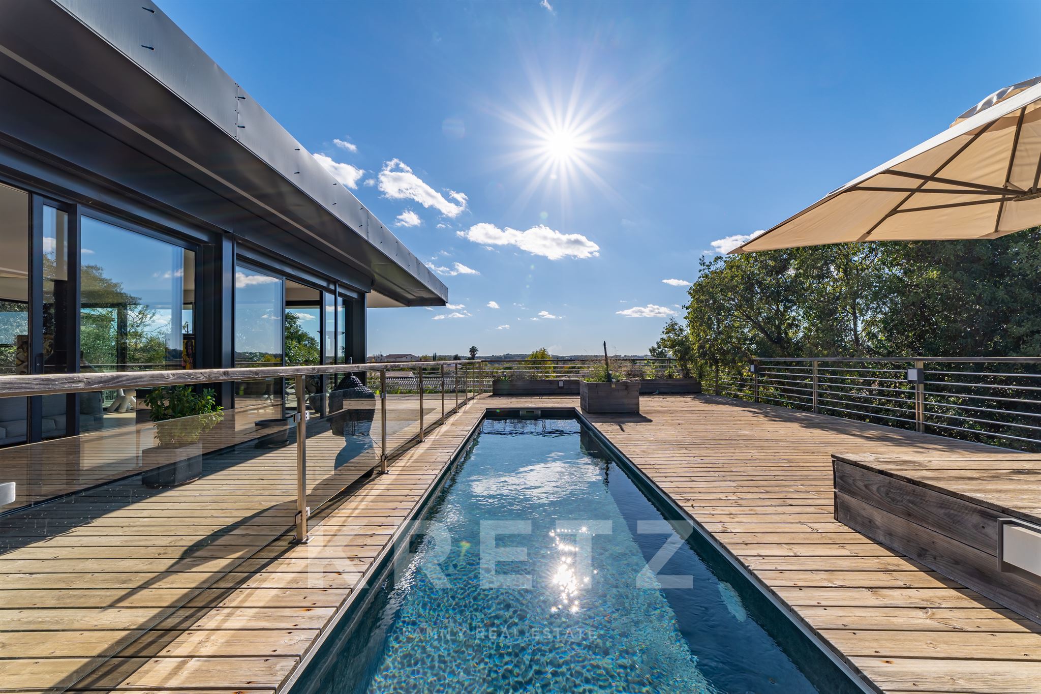 Sleek architect villa with exceptional view