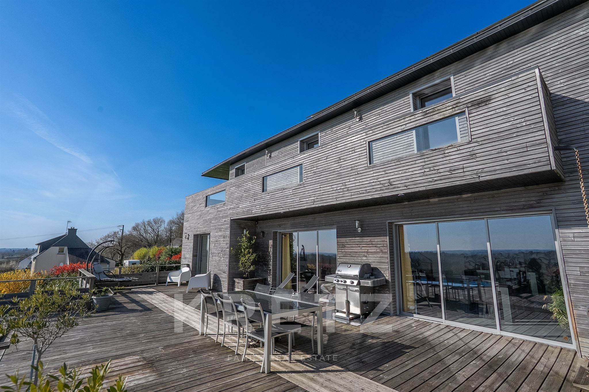Maison avec vue dominante sur campagne et Golfe du Morbihan - Berric