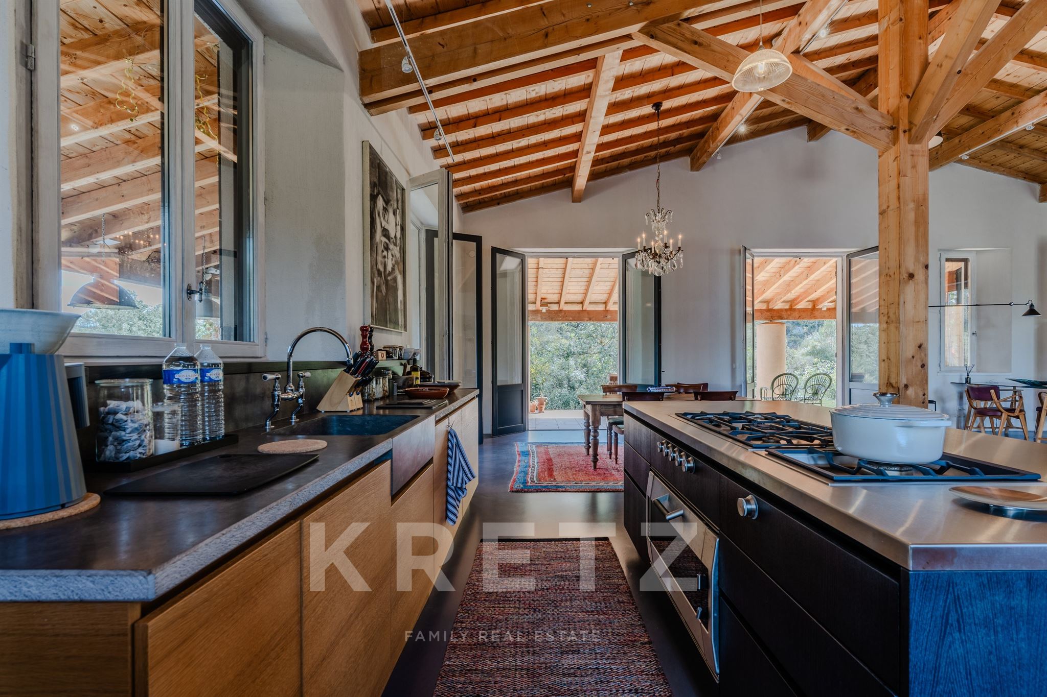3-Bed Architect House 180 sqm – Cathedral Living Room 90 sqm, Corbières Views