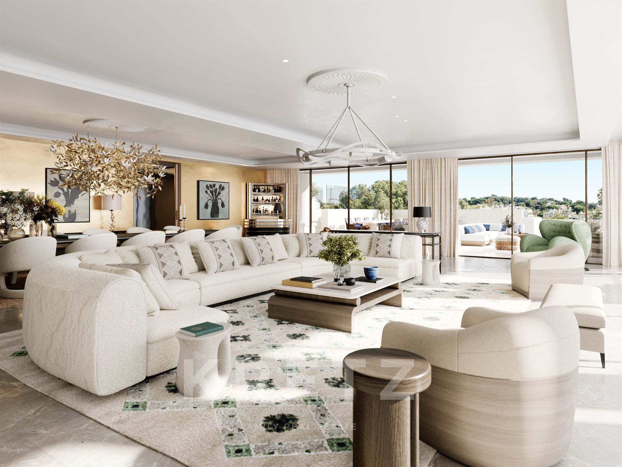 CAP D'ANTIBES : EXCEPTIONAL ROOFTOP TRIPLEX – PRIVATE POOL