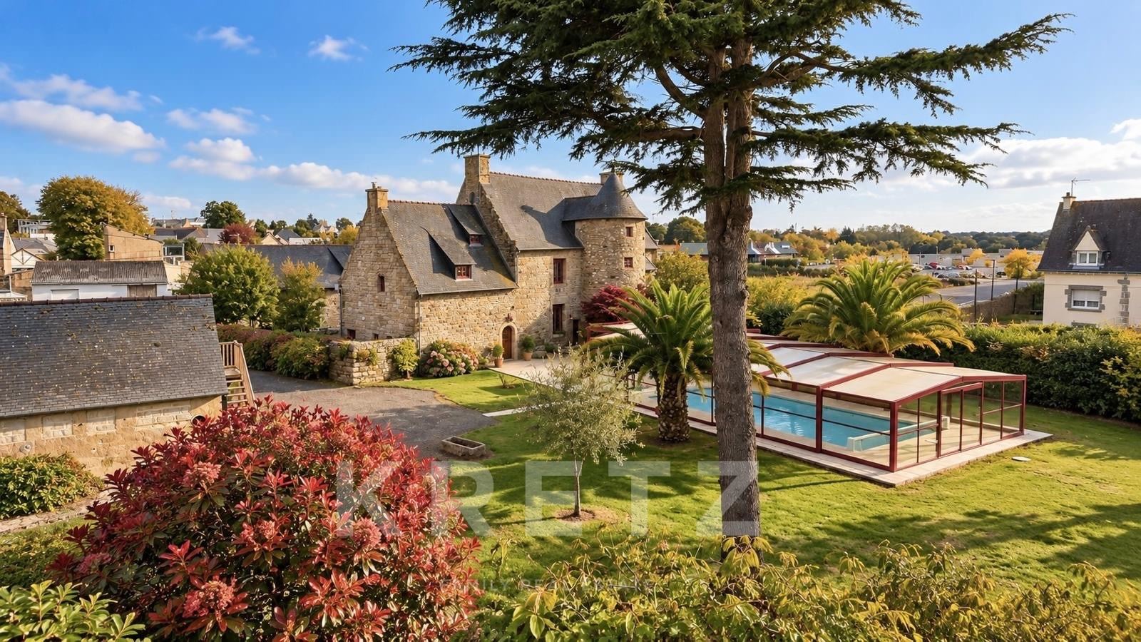 Renovated 14th-Century Manor House with Swimming Pool and Outbuildings – Trégueux, Brittany, France