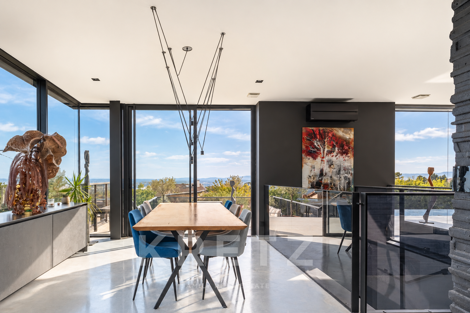 Stunning Contemporary Villa with Views over Lyon