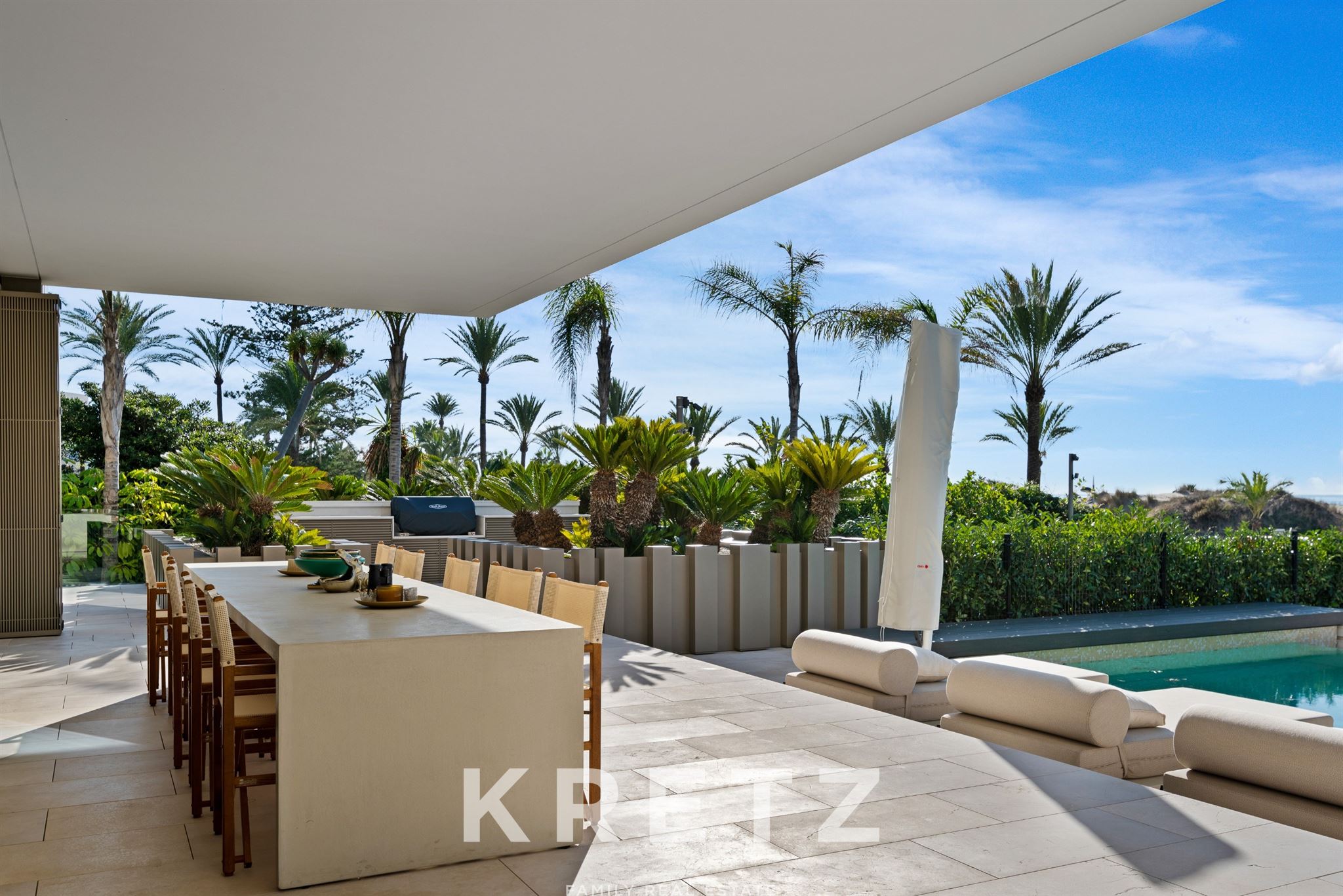 First line unique resort villa