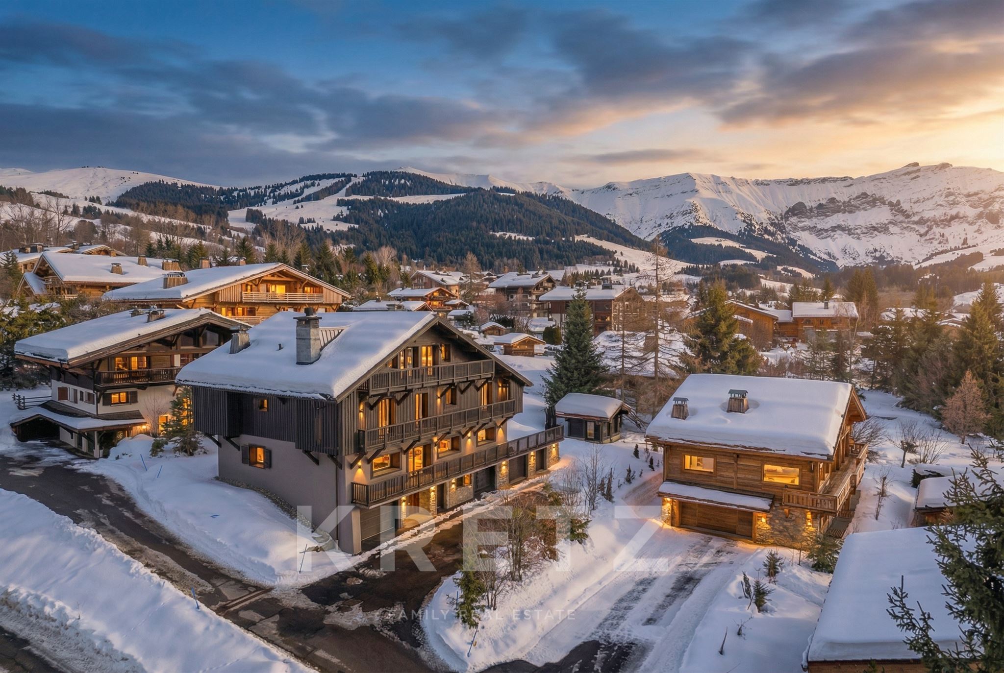 MEGEVE - MONT D’ARBOIS - Stunning 450 sqm chalet designed by Le Même, entirely renovated